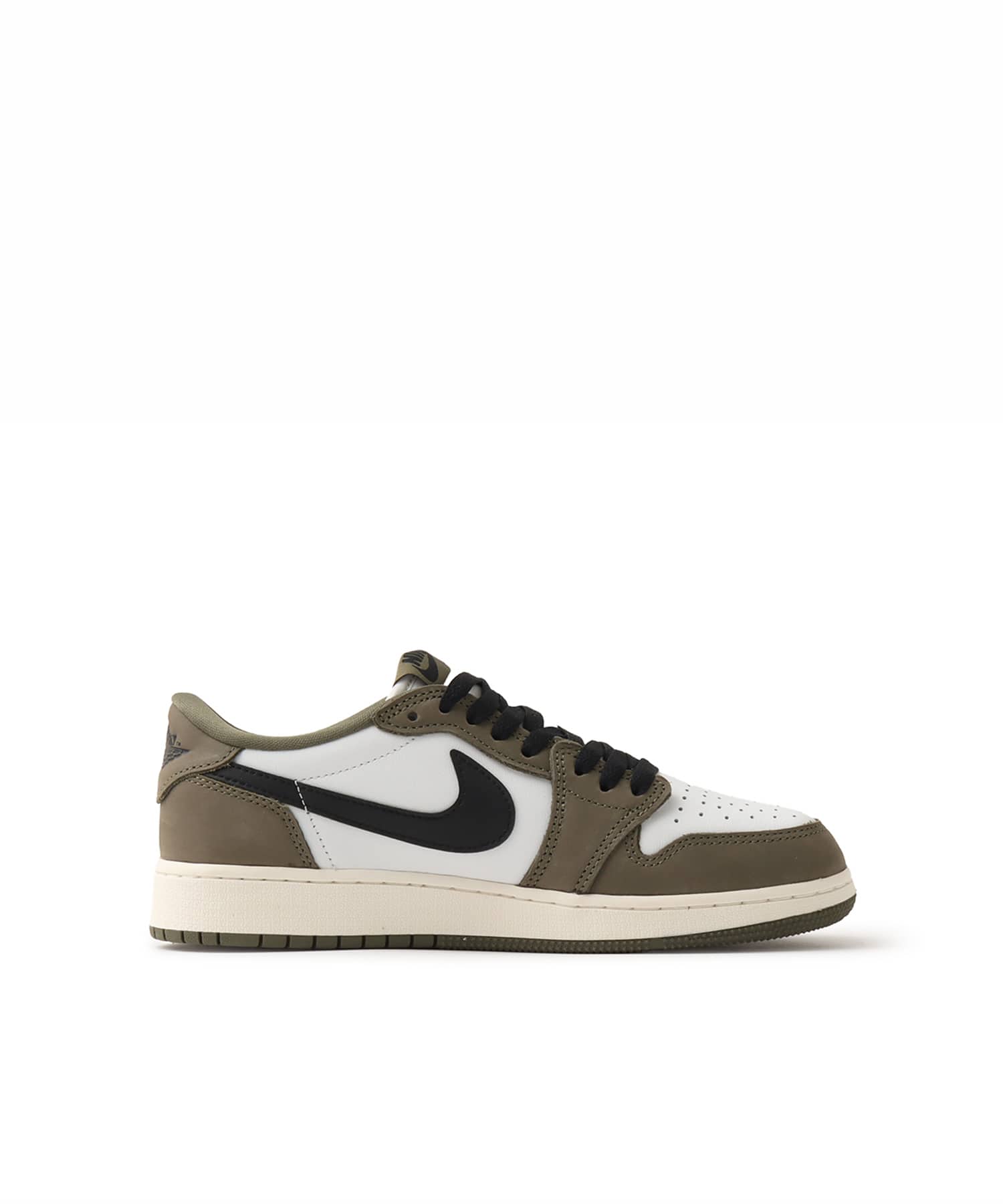 JORDAN BRAND AIR JORDAN 1 RETRO LOW OG (GS) MEDIUM OLIVE/BLACK-SUMMIT WHITE-SAILの画像