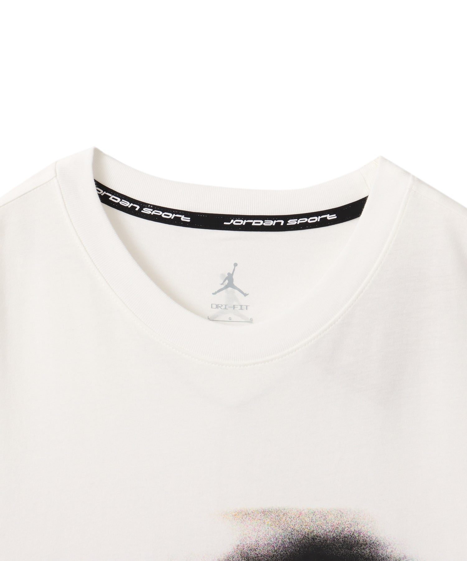 JORDAN BRAND M J DF SPRT GFX SS CREW WHITE/BLACKの画像