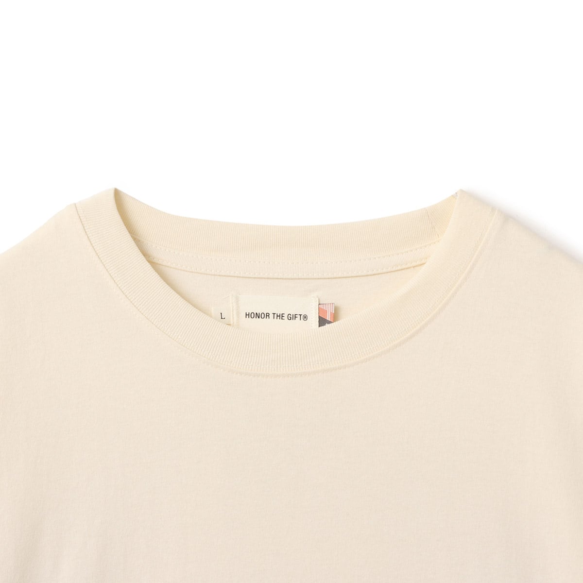 HONOR THE GIFT SUNRAY LOGO TEE WHITE の画像