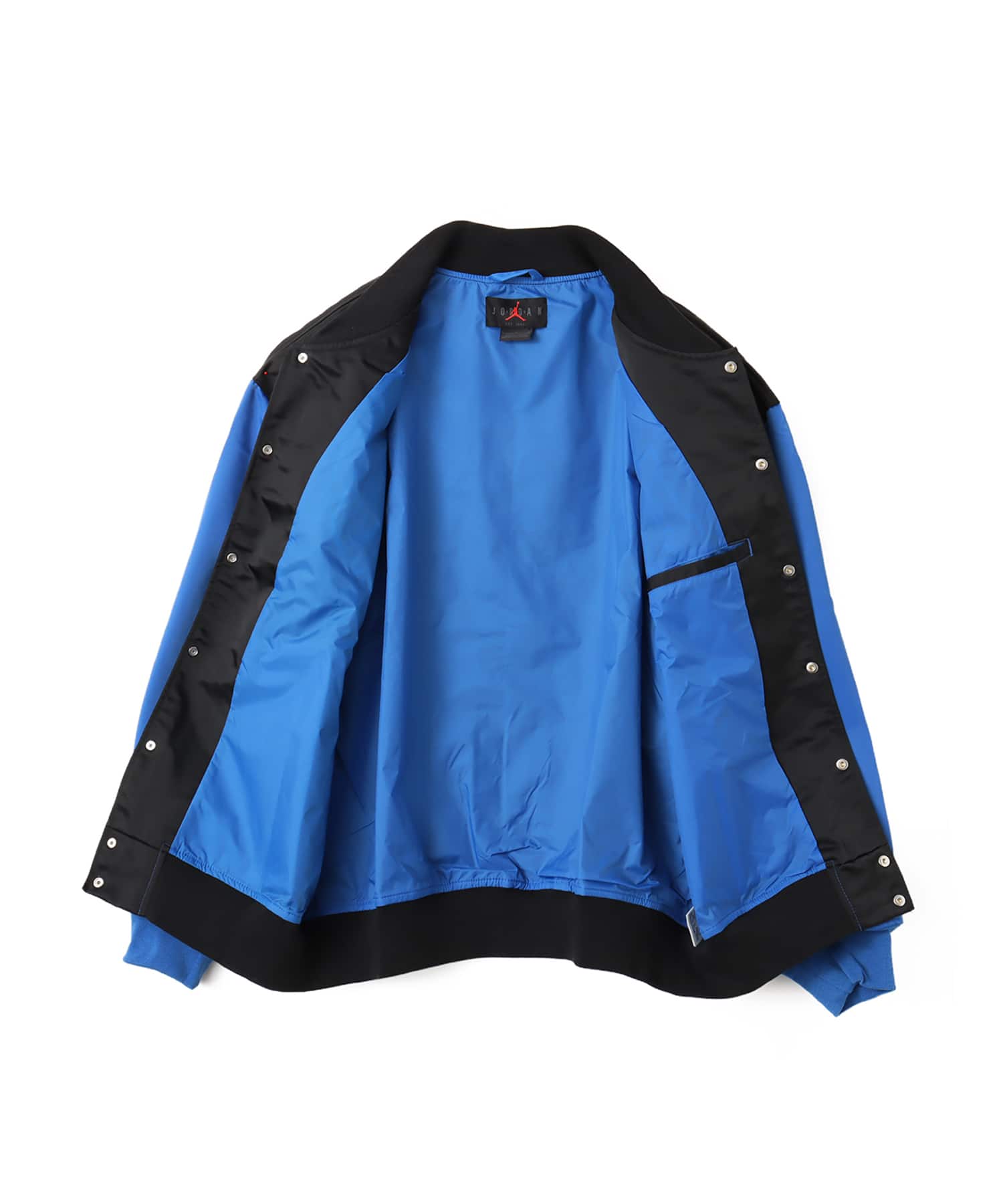 JORDAN BRAND M J BRK CLGTE VRSTY JKT BLACK/SPORT BLUE/BLACKの画像