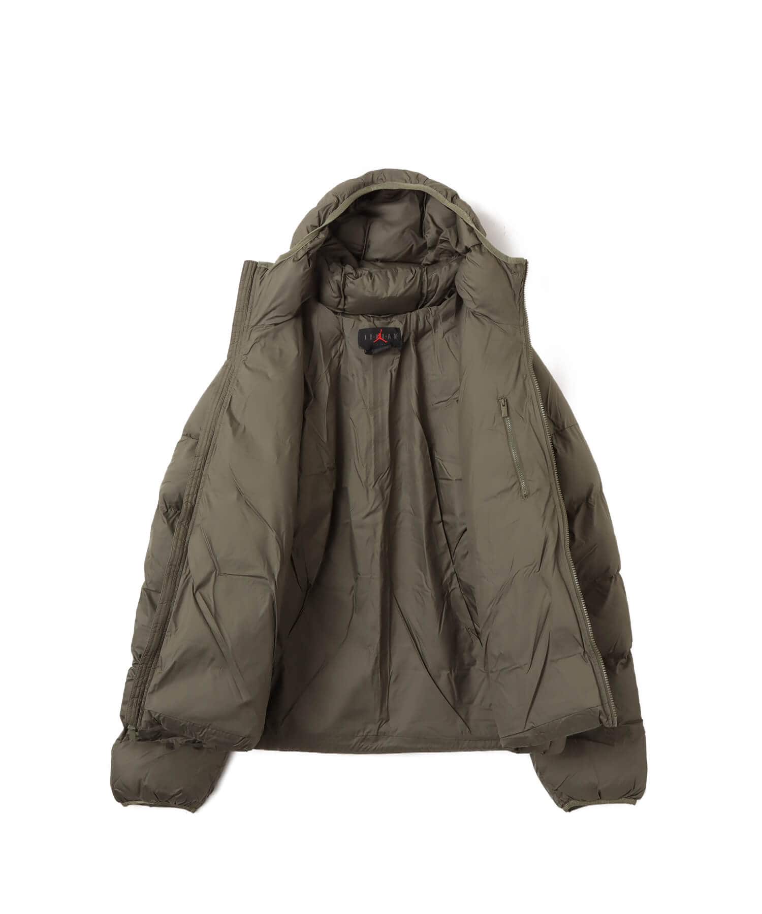 JORDAN BRAND M J BRK PUFFER JKT MEDIUM OLIVE/BLACKの画像