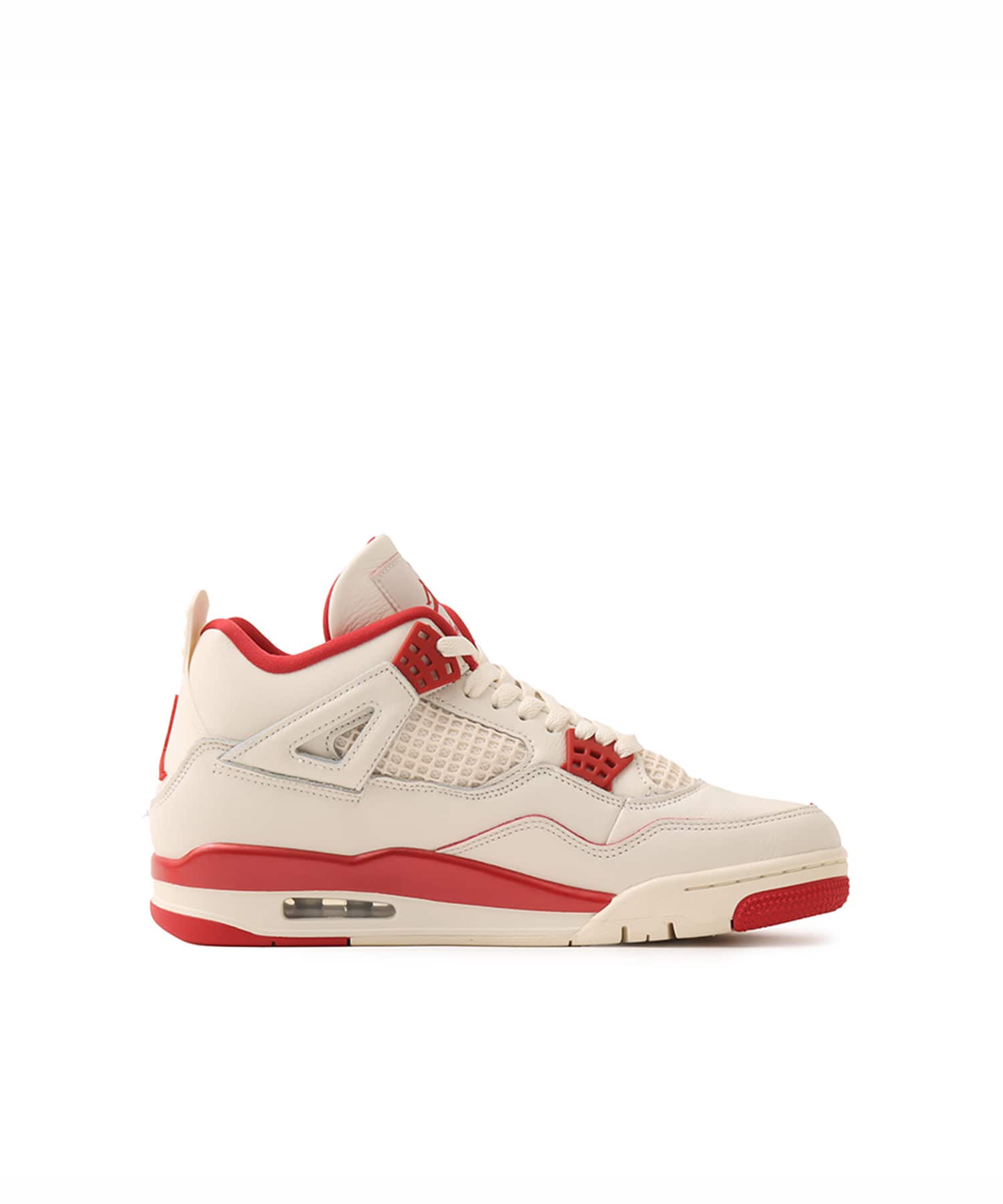 JORDAN BRAND WMNS AIR JORDAN 4 RETRO PALE IVORY/SIERRA RED-TOUGH REDの画像
