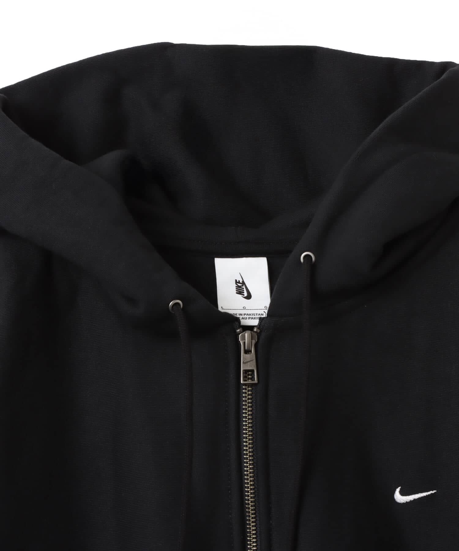 NIKE AS M NL SOLO SWSH BB FZ HOODIE BLACK/BLACK/WHITEの画像