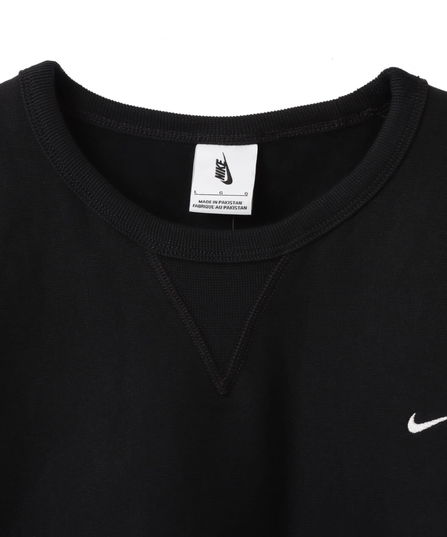 NIKE AS M NL SOLO SWSH BB CREW BLACK/WHITEの画像