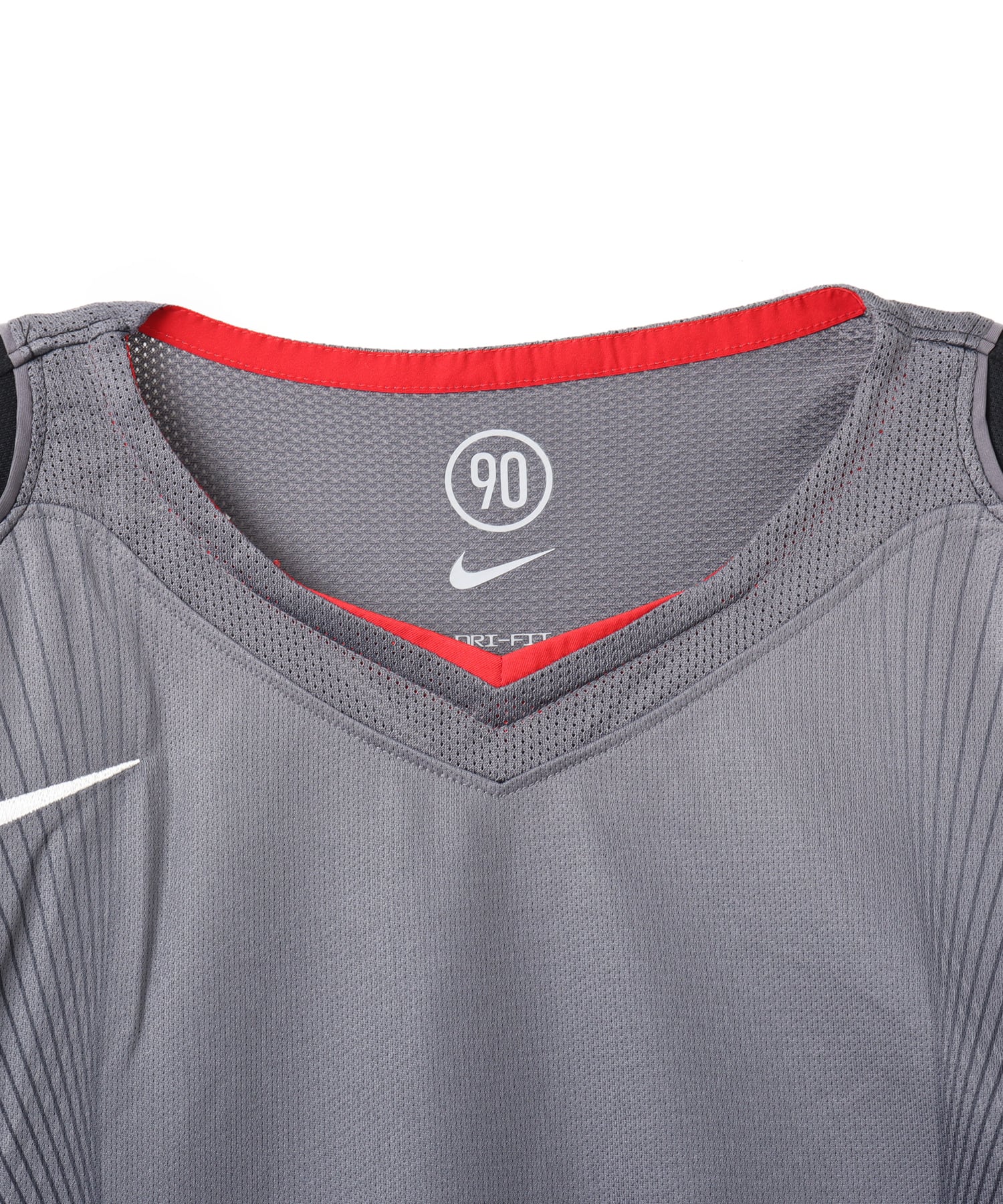 NIKE AS M NK DF T90 SS JSY BLACK/LT GRAPHITE/GYM RED/SAILの画像