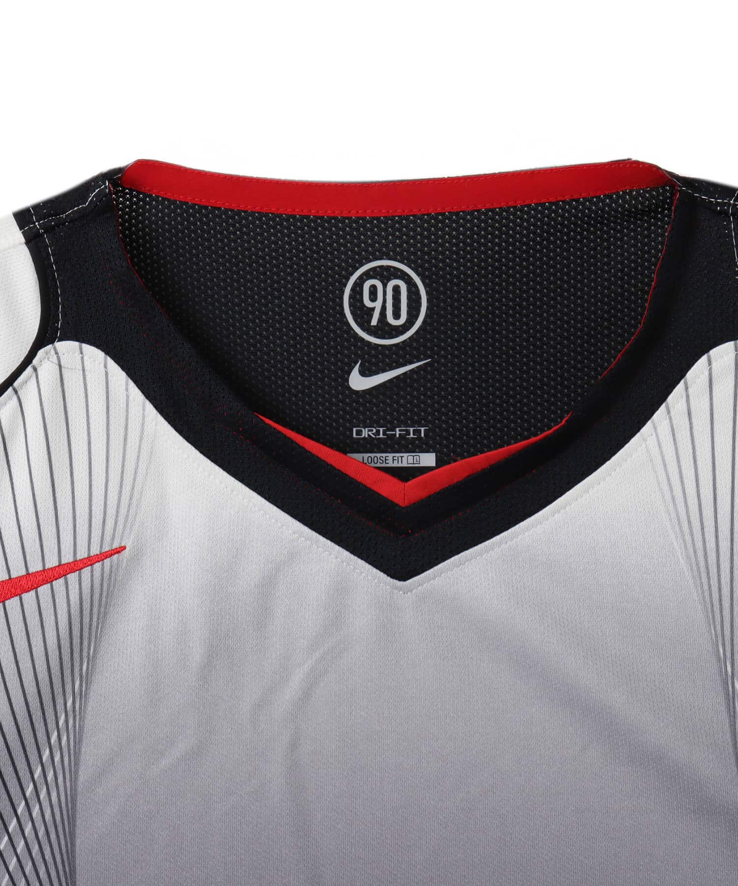 NIKE AS M NK DF T90 SS JSY SAIL/BLACK/BLACK/GYM REDの画像