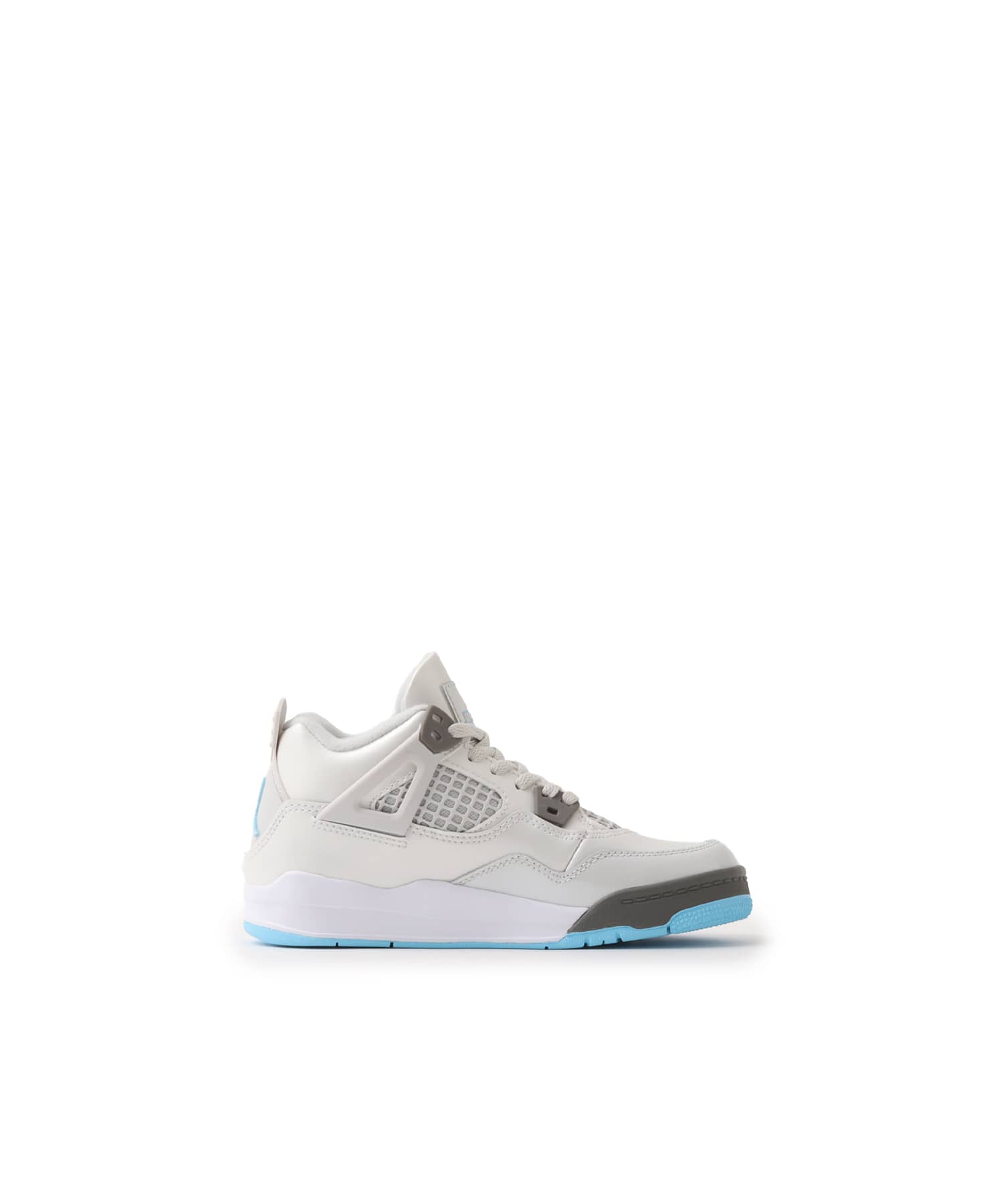 JORDAN BRAND JORDAN 4 RETRO (PS) PHOTON DUST/BLUE CHILL-FLAT PEWTER-WHITEの画像
