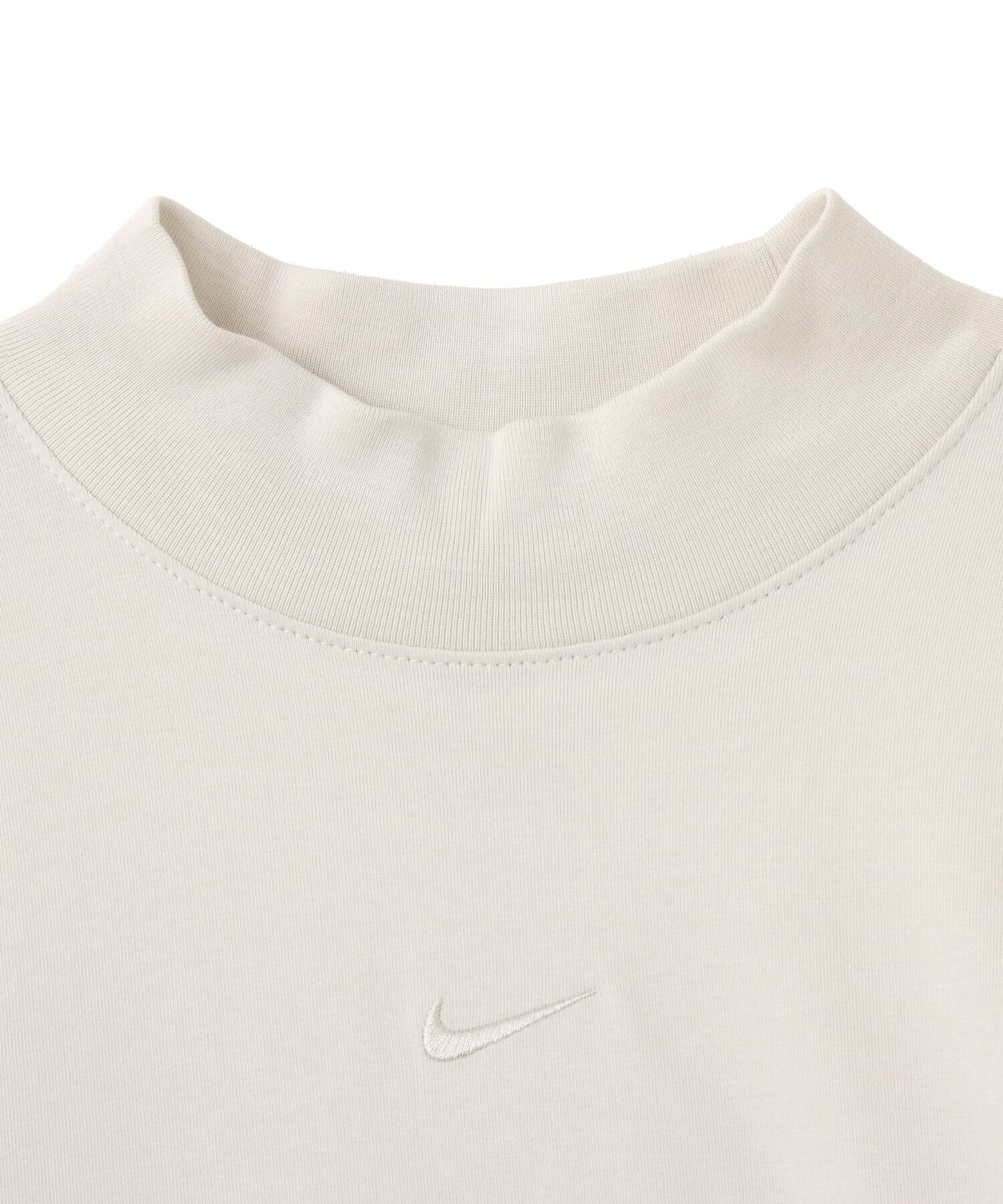 NIKE AS W NSW NK CHLL KNT MOCK TEE LIGHT BONEの画像