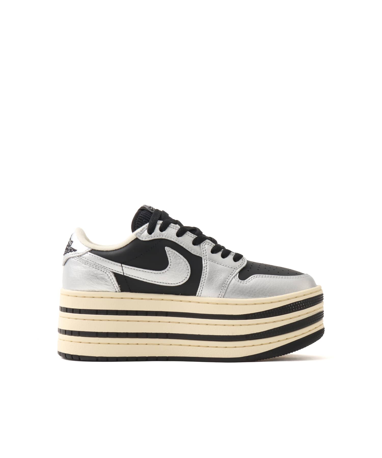 JORDAN BRAND AIR JORDAN 1 TRIPLE STACK METALLIC SILVER/BLACK-MUSLINの画像