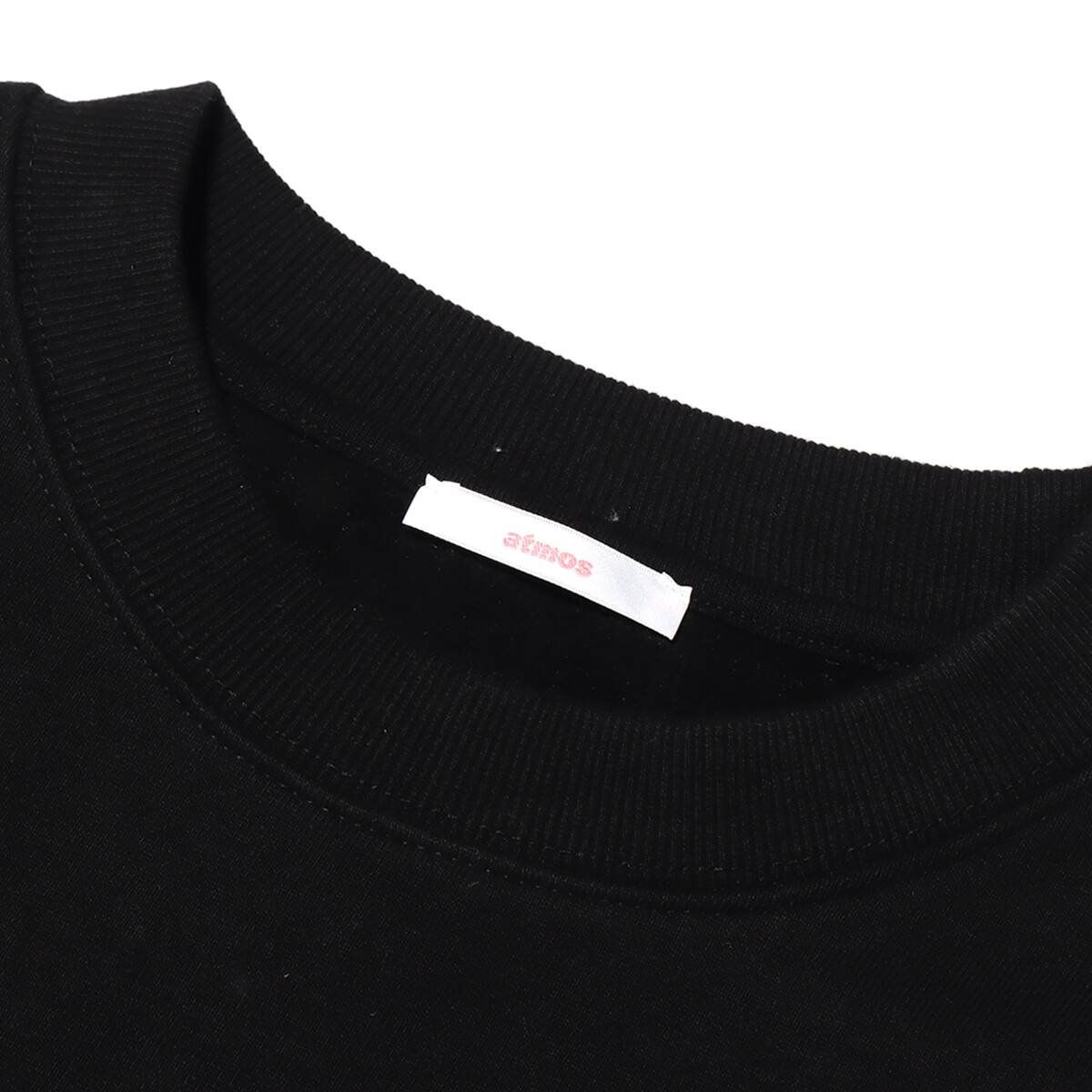 atmos pink ハートロゴ刺繍 スウェットトップス BLACKの画像