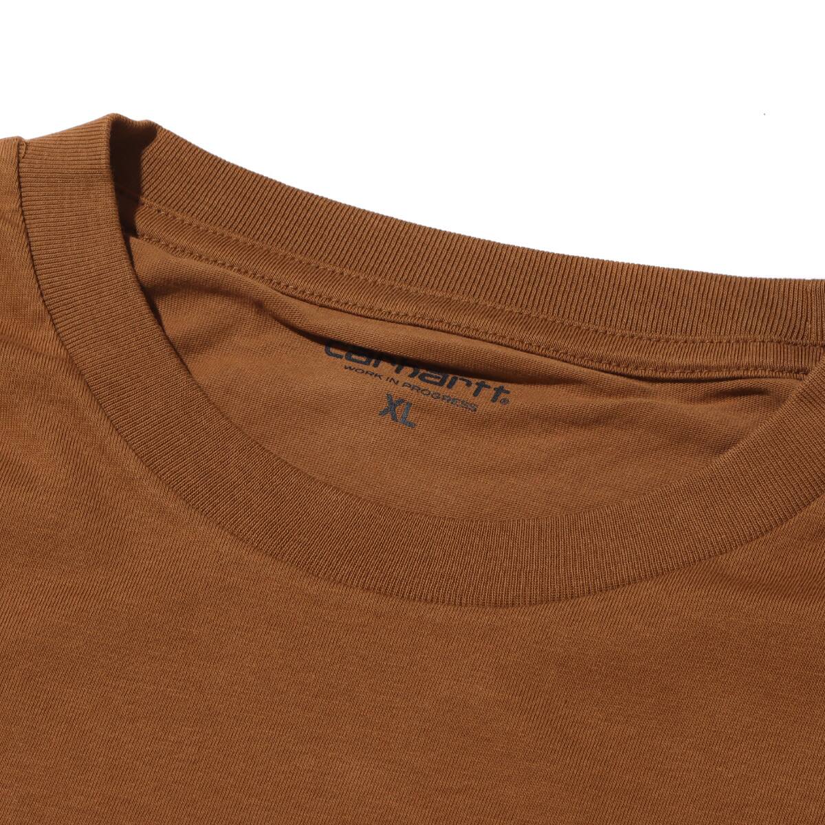 CARHARTT L/S POCKET T-SHIRT BROWN の画像