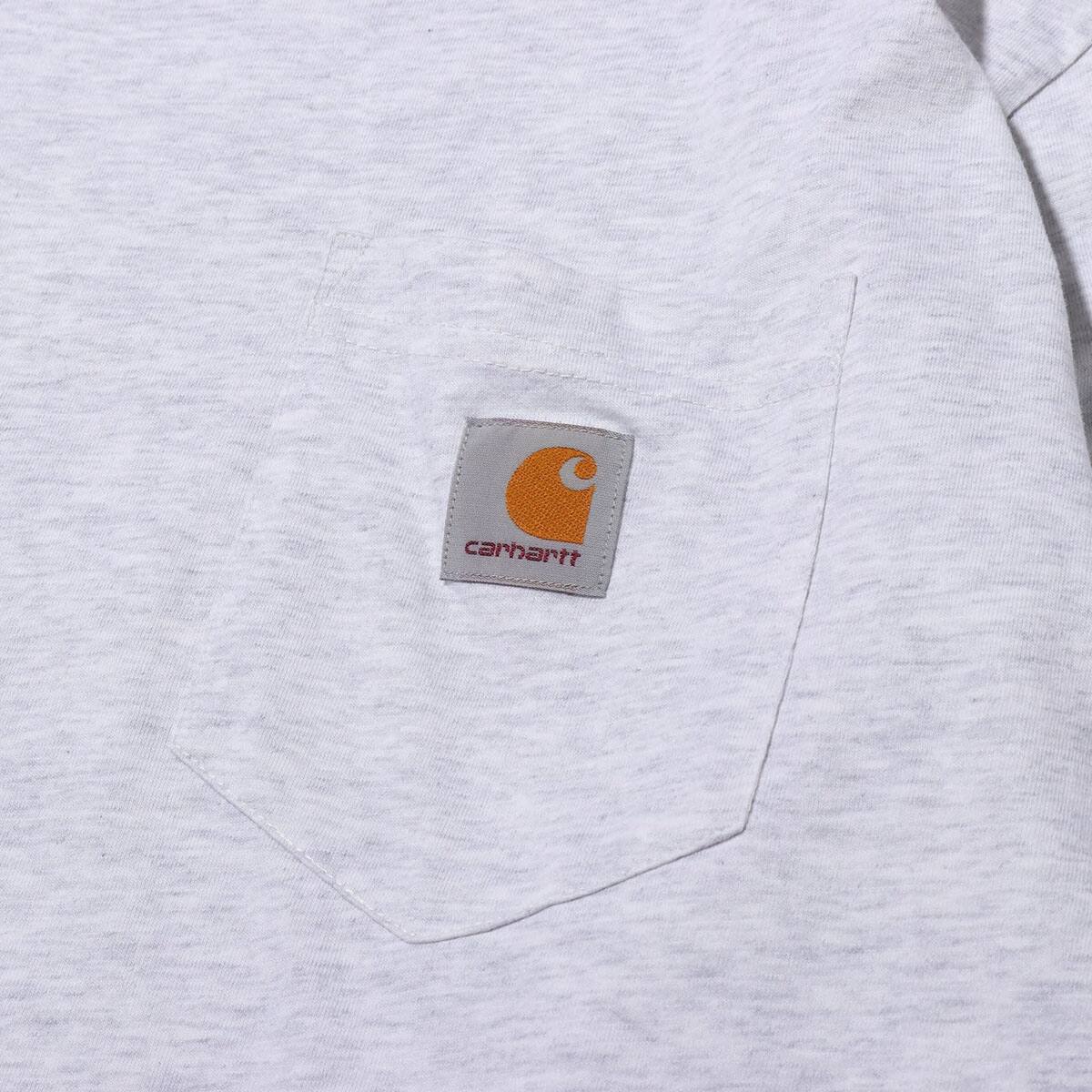 CARHARTT L/S POCKET T-SHIRT HEATHERGRAY の画像