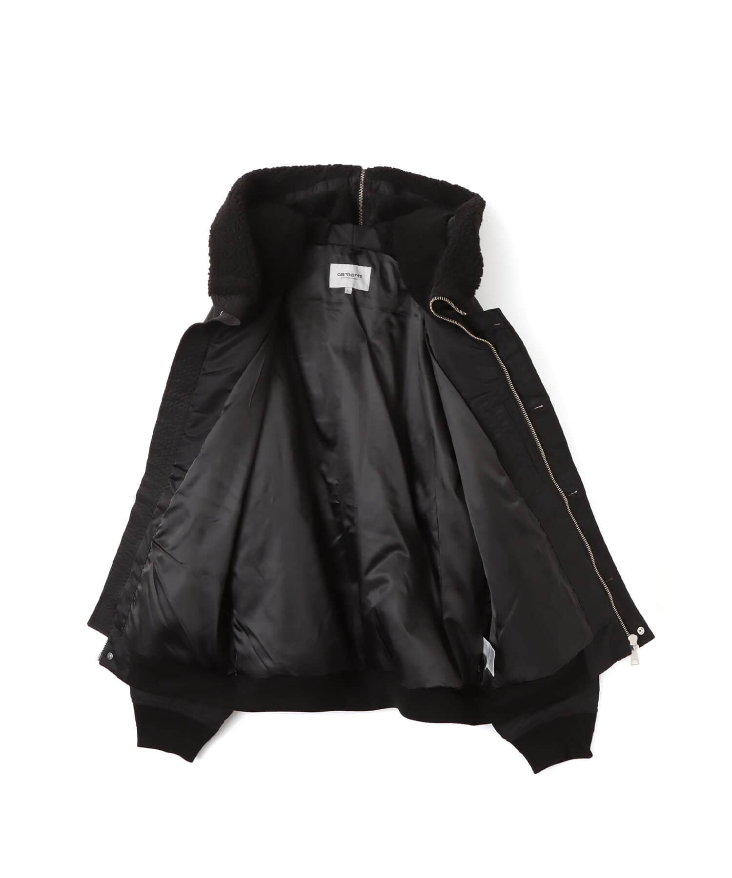 CARHARTT HOODED OLTERA BOMBER Black / Blackの画像