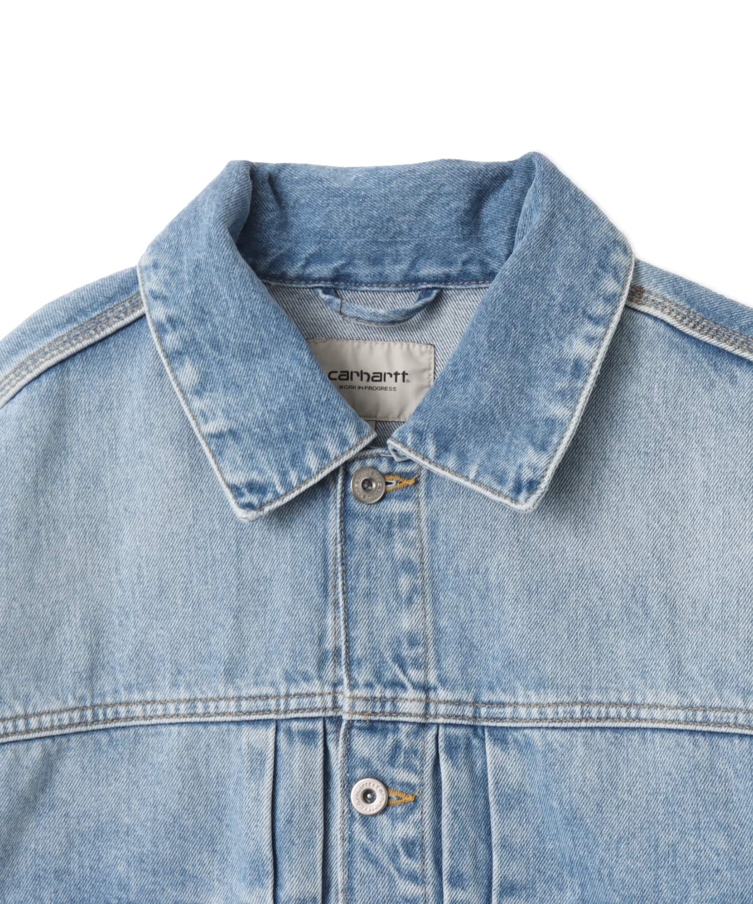 CARHARTT BELMAR JACKET Blue heavy worn bleachedの画像