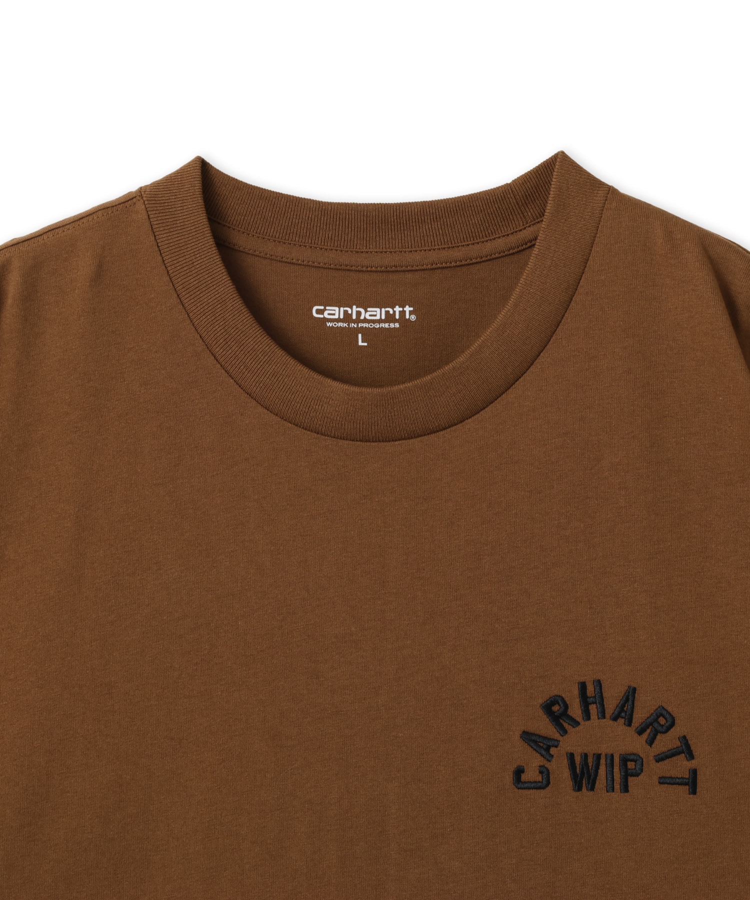 CARHARTT S/S ARCH SCRIPT T-SHIRT WIP H Brown / Blackの画像