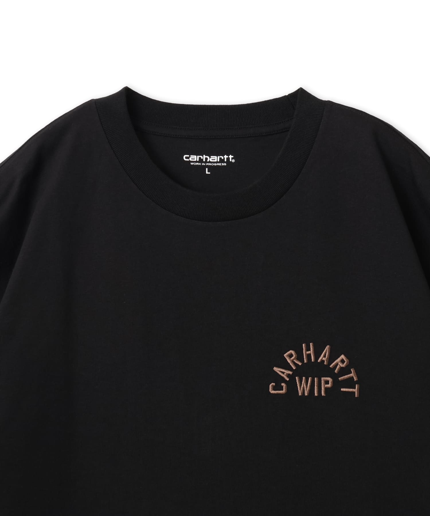 CARHARTT S/S ARCH SCRIPT T-SHIRT Black / WIP H Brownの画像