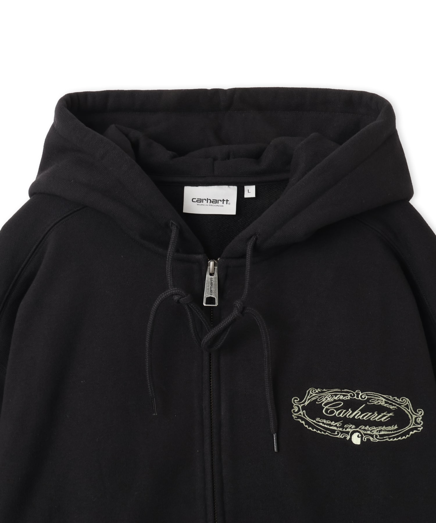 CARHARTT HOODED CHEZ WIP JACKET Black / Greenの画像