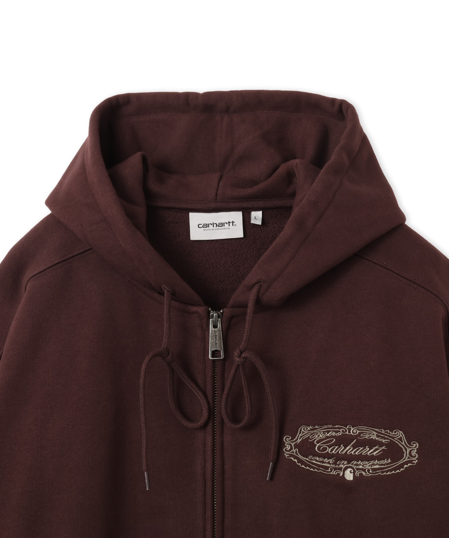 CARHARTT HOODED CHEZ WIP JACKET Palisander / Greyの画像