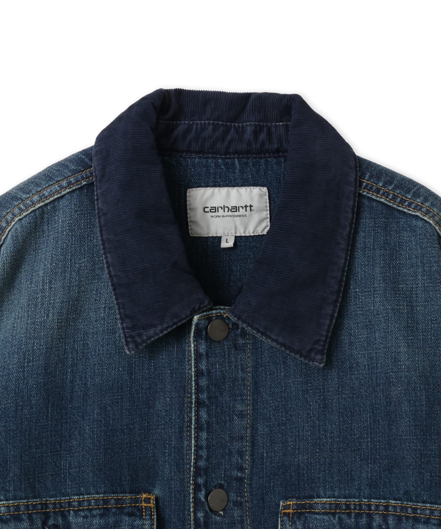 CARHARTT OAKLAND SHIRT JAC Blue / Dark Navyの画像