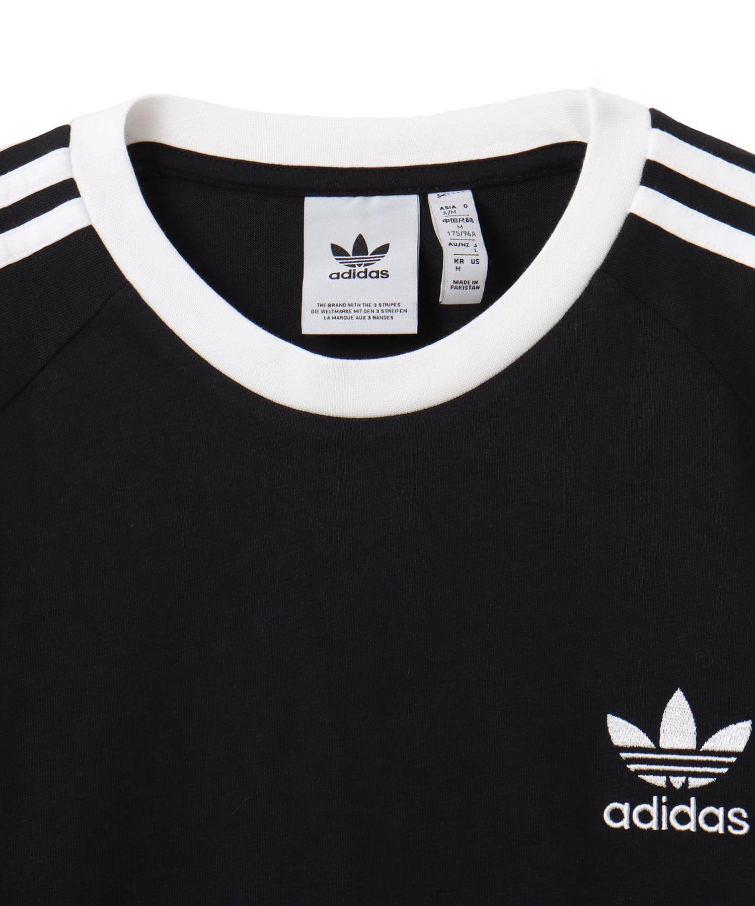 adidas ADICOLOR CLASSICS 3-STRIPES LONGSLEEVE T-SHIRT ブラックの画像