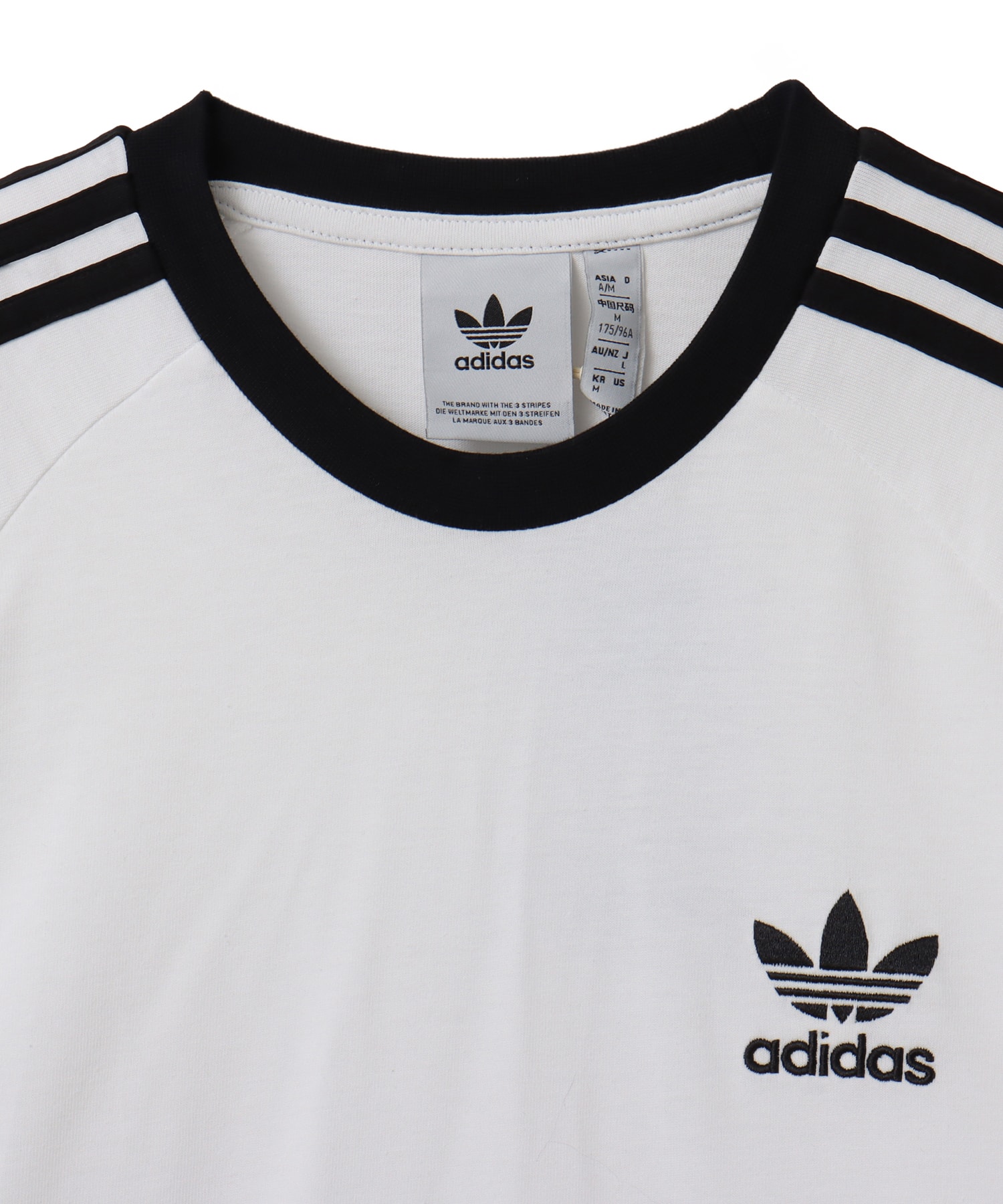 adidas ADICOLOR CLASSICS 3-STRIPES LONGSLEEVE T-SHIRT ホワイトの画像