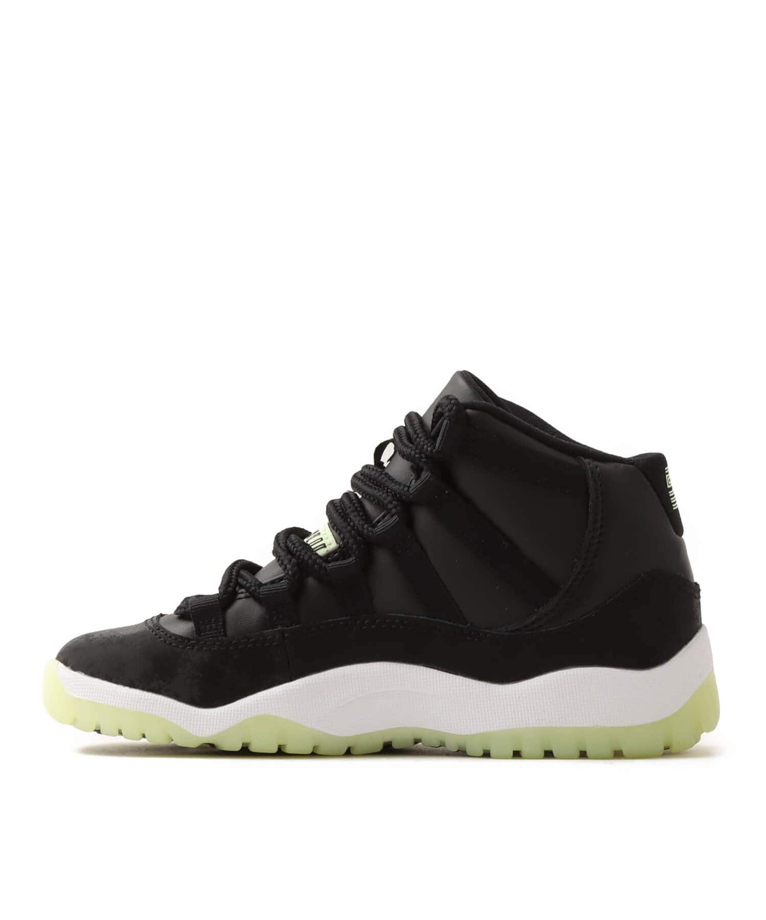 JORDAN BRAND JORDAN 11 RETRO (PS) BLACK/BARELY VOLT-DARK RAISIN-WHITEの画像