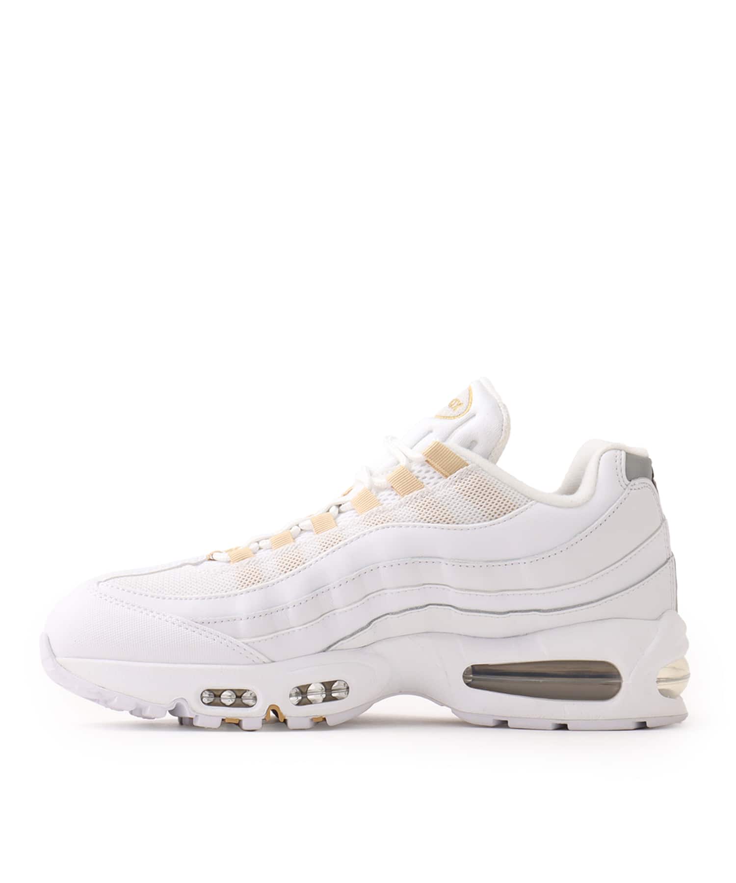 NIKE AIR MAX 95 OG WHITE/METALLIC GOLD-BLACK-PEARL GREYの画像