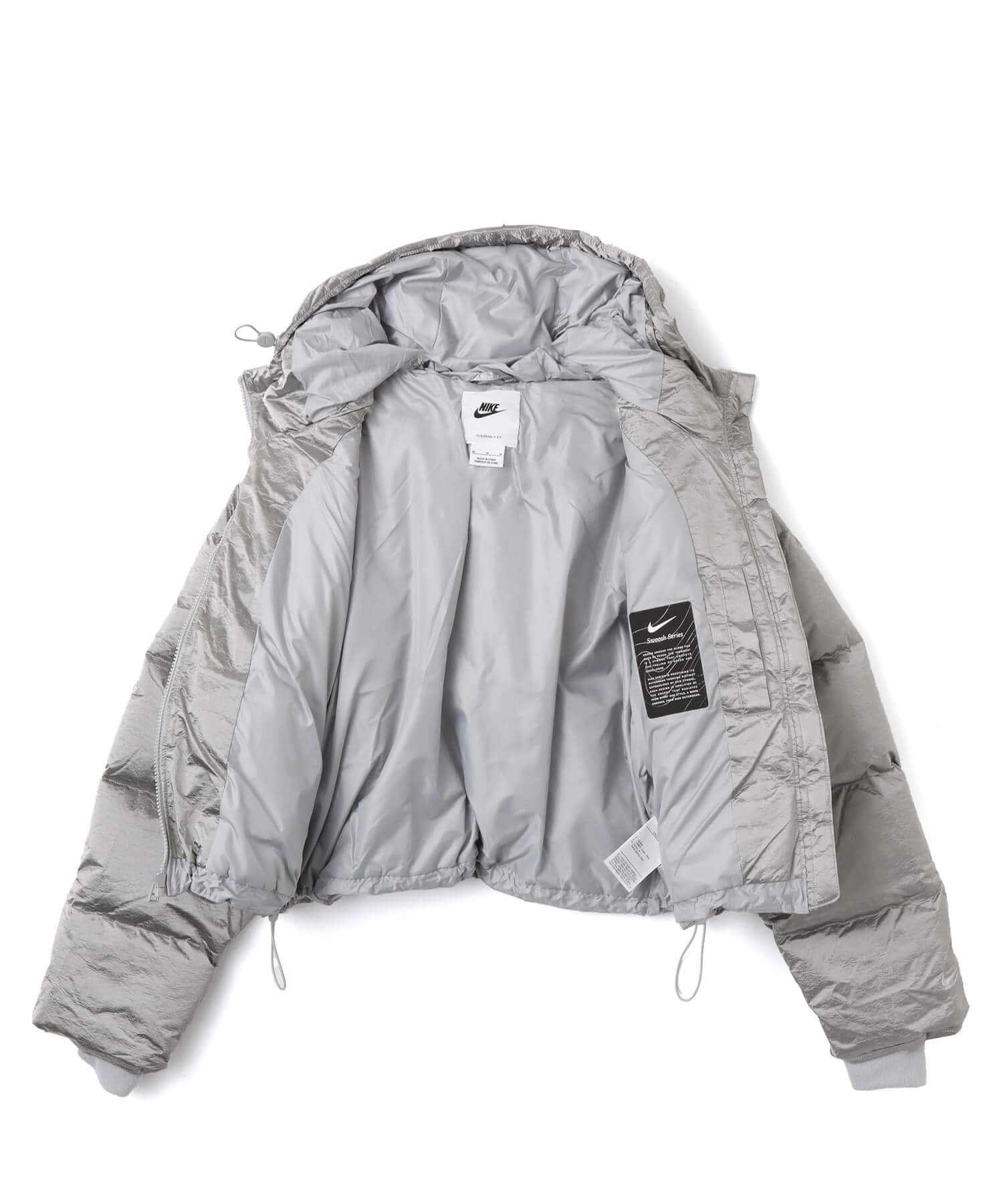 NIKE AS W NSW TF DWN MTLC SWSH PFR METALLIC SILVER/LT SMOKE GREYの画像