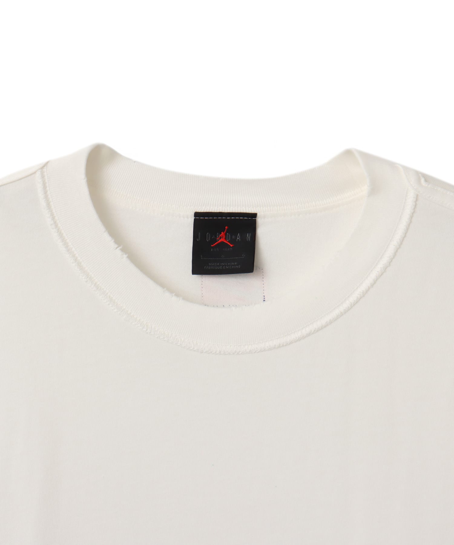 JORDAN BRAND M J RARE AIR WSH 85 LS CREW SAIL/BRILLIANT ORNGEの画像