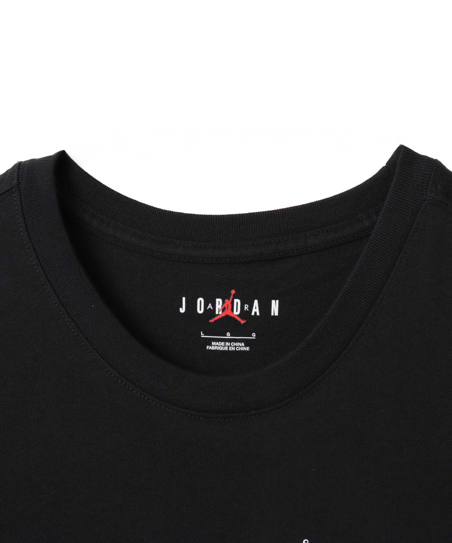 JORDAN BRAND M J FLT ESS AJ1 SS CREW BLACK/WHITEの画像