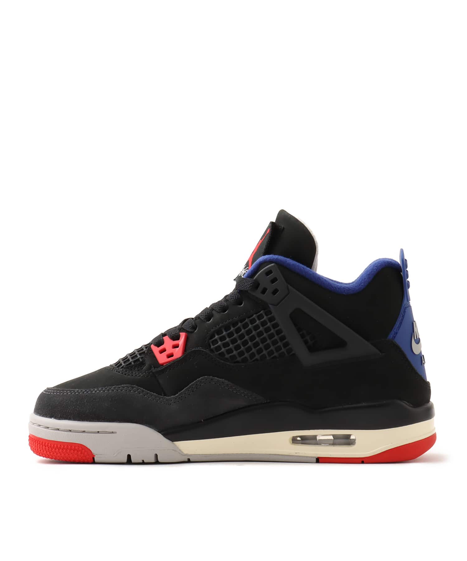 JORDAN BRAND AIR JORDAN 4 RETRO OG (GS) BLACK/FIRE RED-DEEP ROYAL BLUEの画像