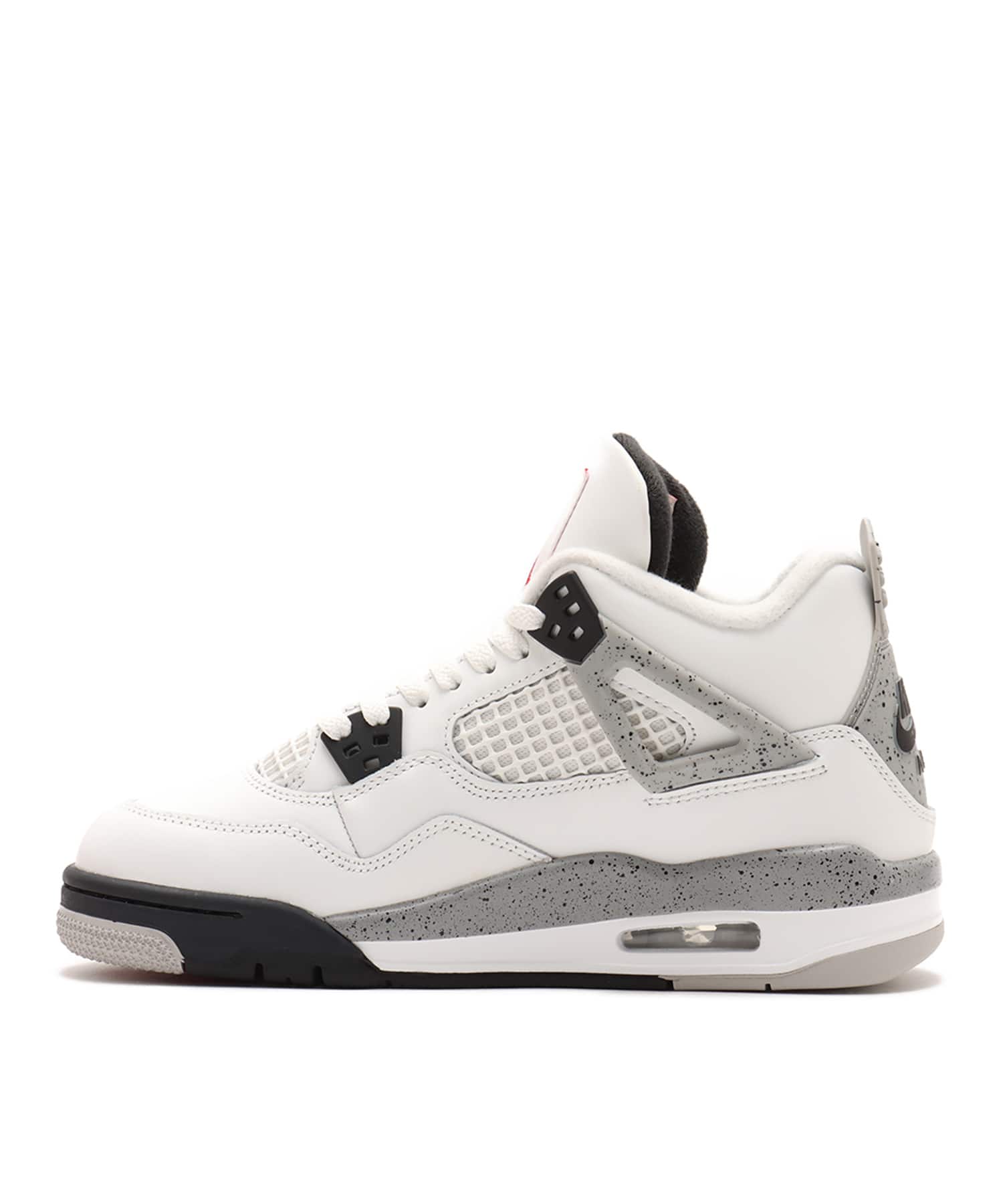 JORDAN BRAND AIR JORDAN 4 RETRO OG (GS) SUMMIT WHITE/FIRE RED-CEMENT GREY-BLACKの画像