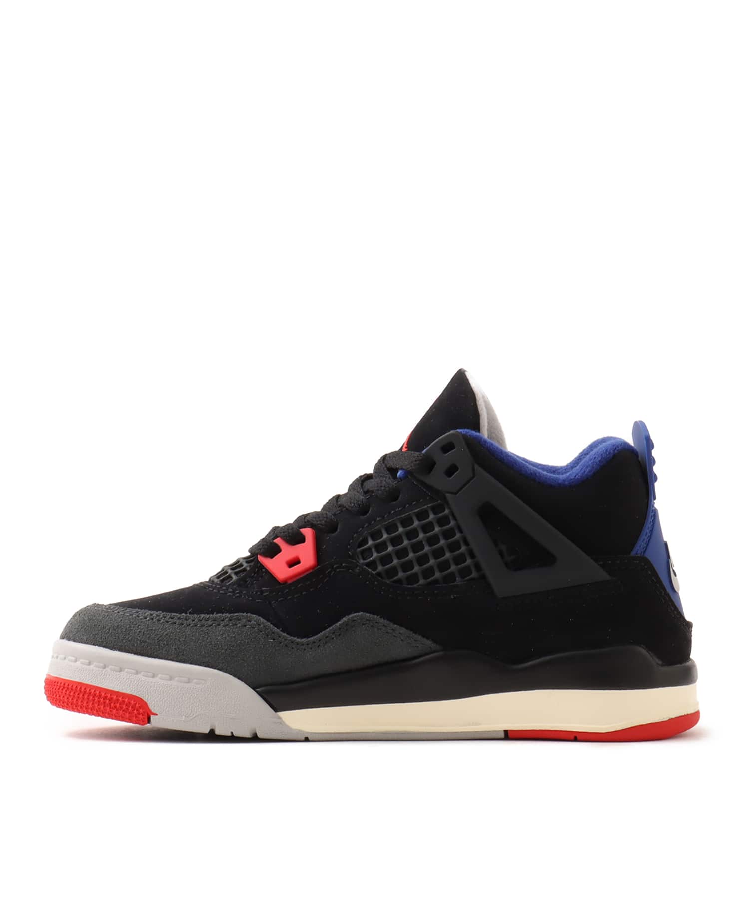 JORDAN BRAND JORDAN 4 RETRO OG (PS) BLACK/FIRE RED-DEEP ROYAL BLUEの画像