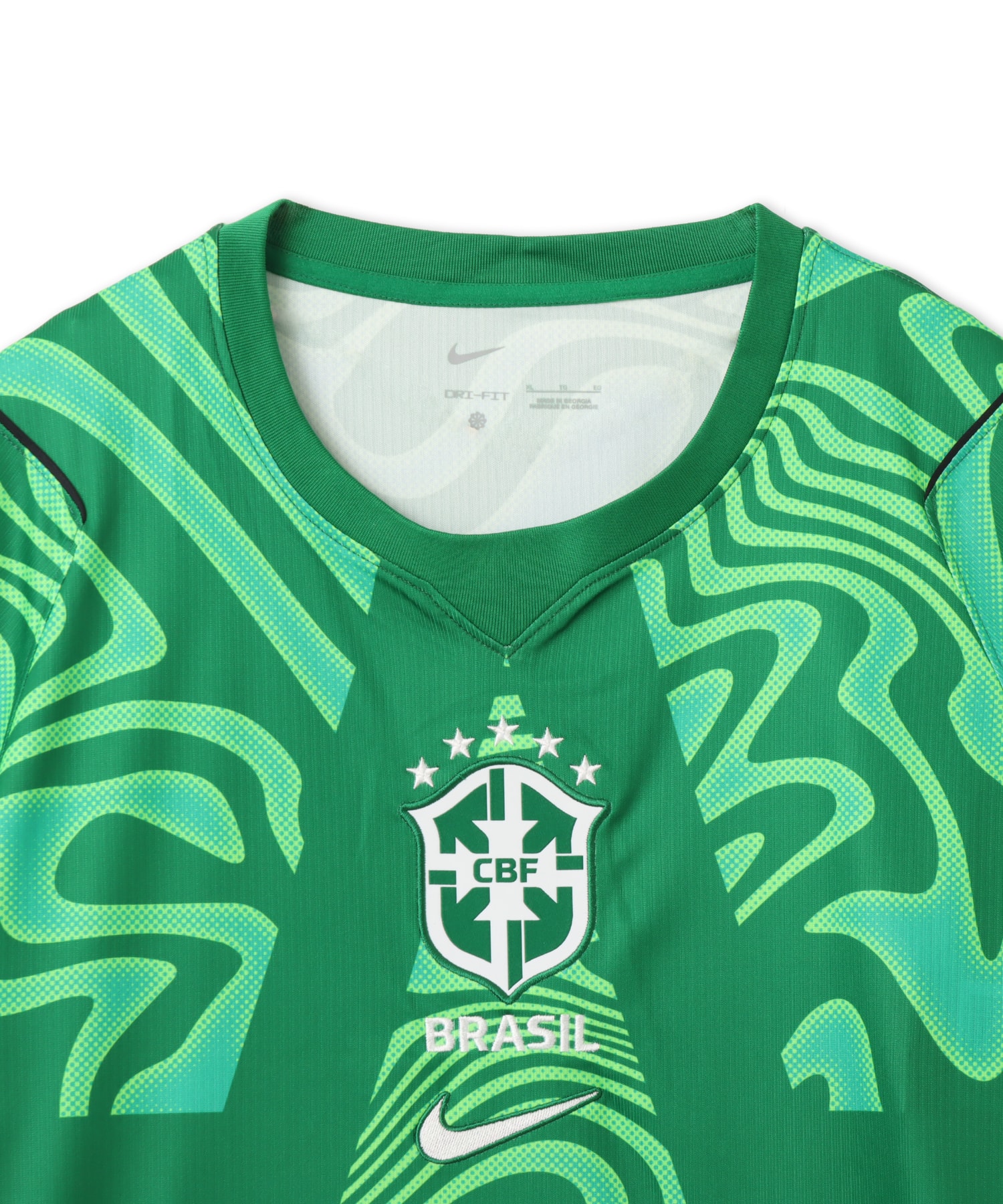 NIKE CBF M NK Dri-FIT Jersey SS Stadium Goalkeeper PINE GREEN/(WHITE) (NO SPONSOR)の画像
