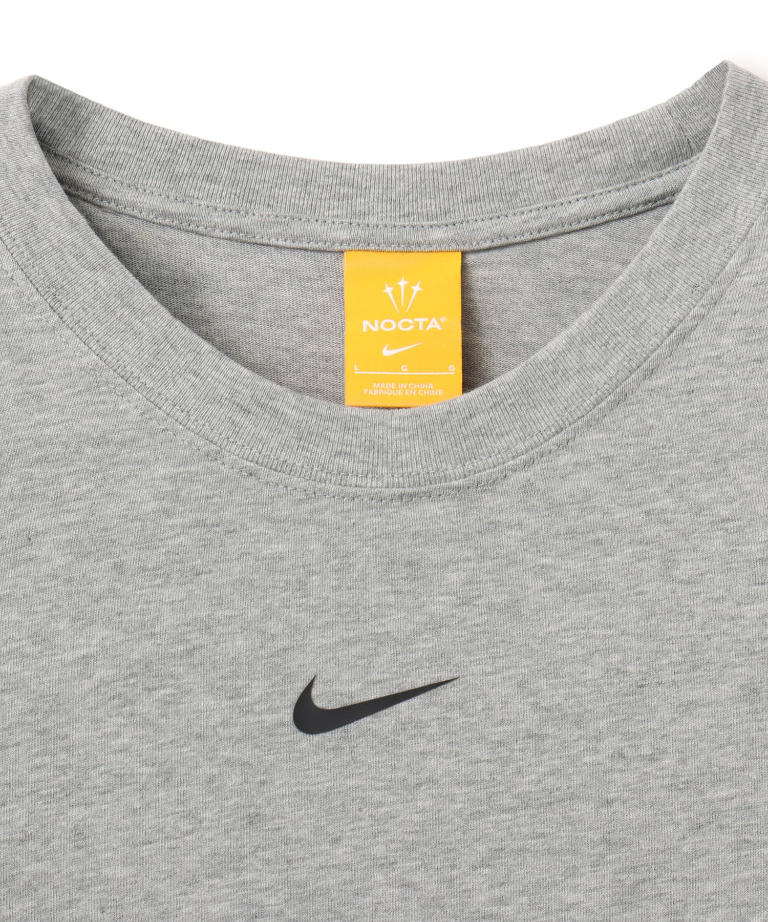 NIKE AS M NRG NOCTA CS TEE SS DK GREY HEATHER/BLACKの画像