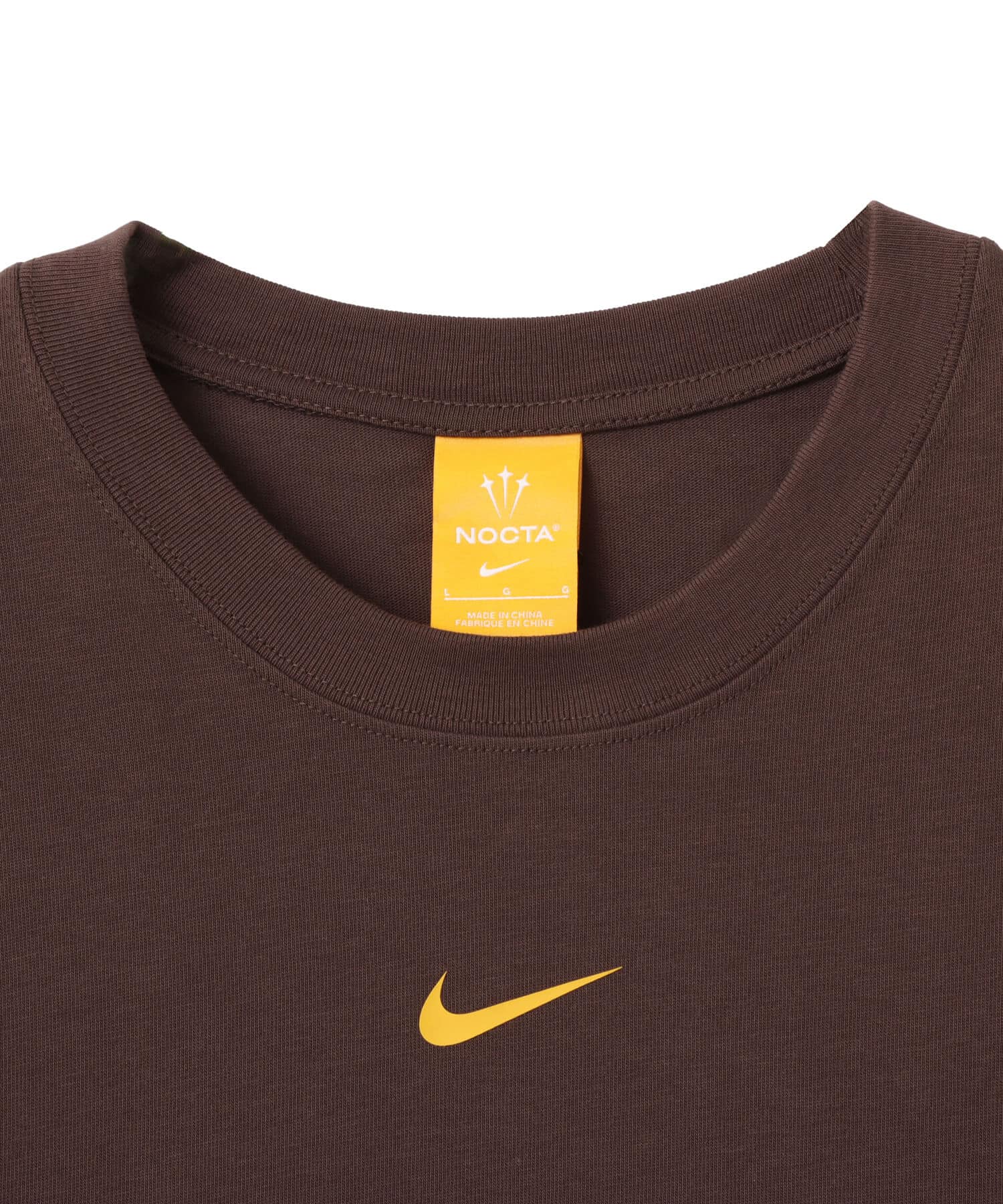 NIKE AS M NRG NOCTA CS TEE SS BAROQUE BROWN/YELLOW OCHREの画像