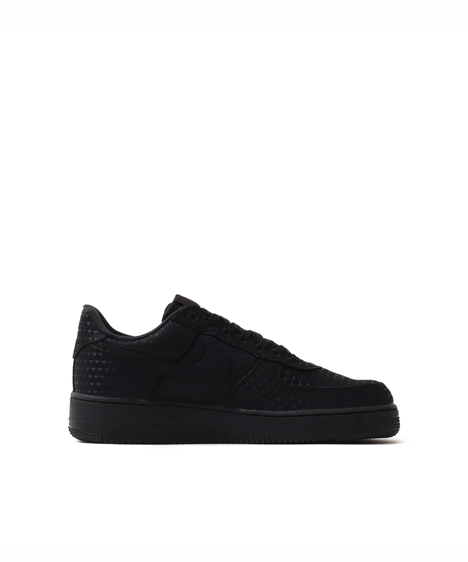NIKE AIR FORCE 1 RETRO BLACK/BLACK-UNIVERSITY REDの画像