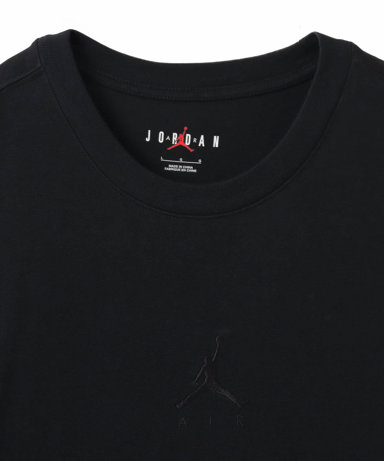 JORDAN BRAND M J FLT ESS OVSZ SS CREW BLACKの画像