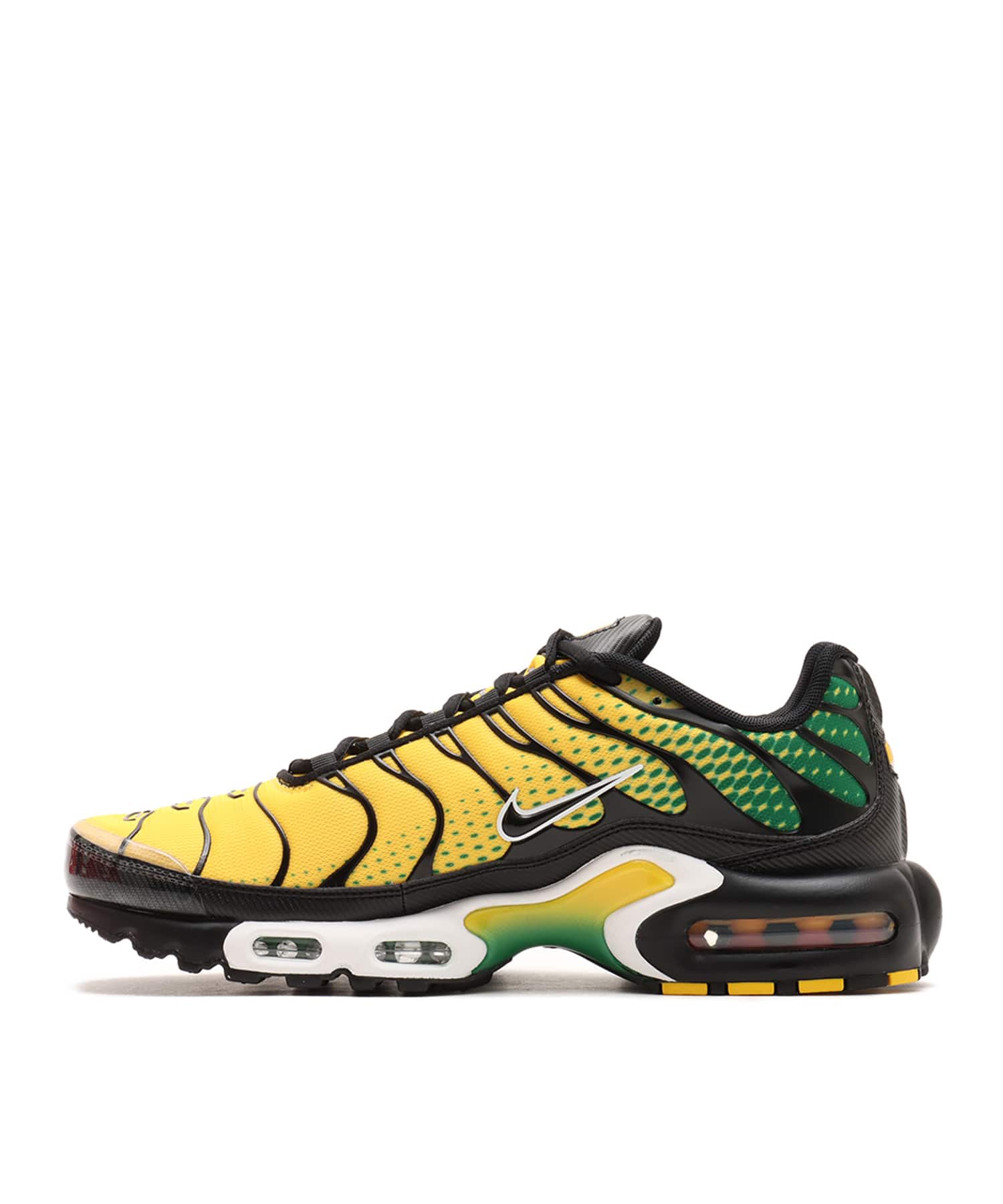 NIKE AIR MAX PLUS VARSITY MAIZE/BLACK-PINE GREEN-WHITEの画像