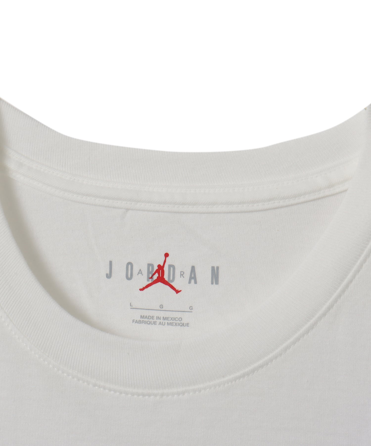 JORDAN BRAND M J CORE BLANK SS CREW MTRSPT WHITE/SMOKE GREYの画像