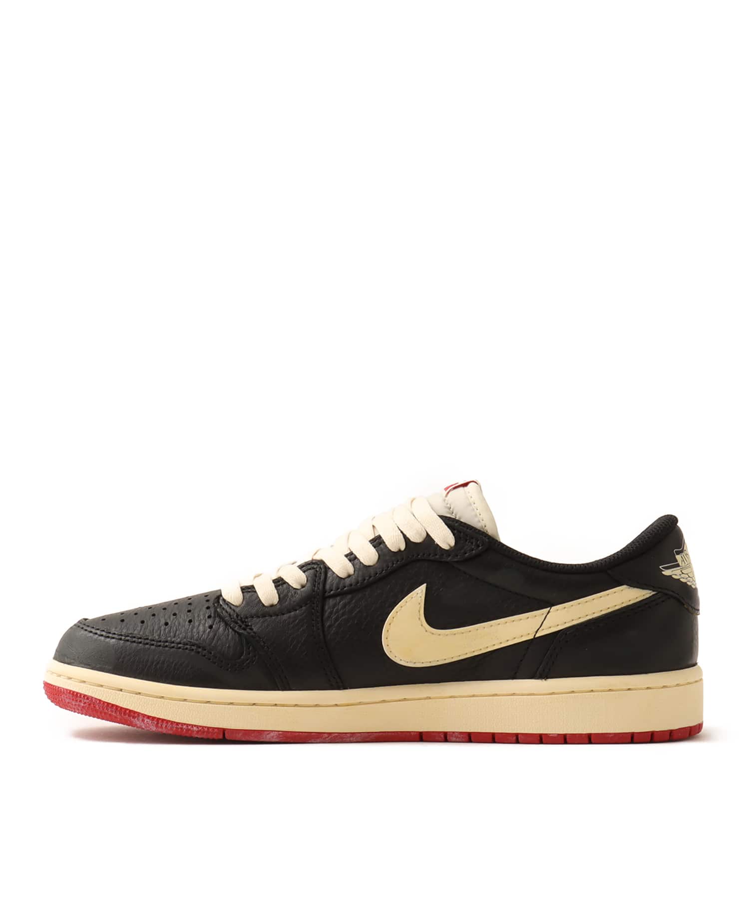 JORDAN BRAND AIR JORDAN 1 RETRO LW OG NITRO BLACK/MUSLIN-VARSITY REDの画像