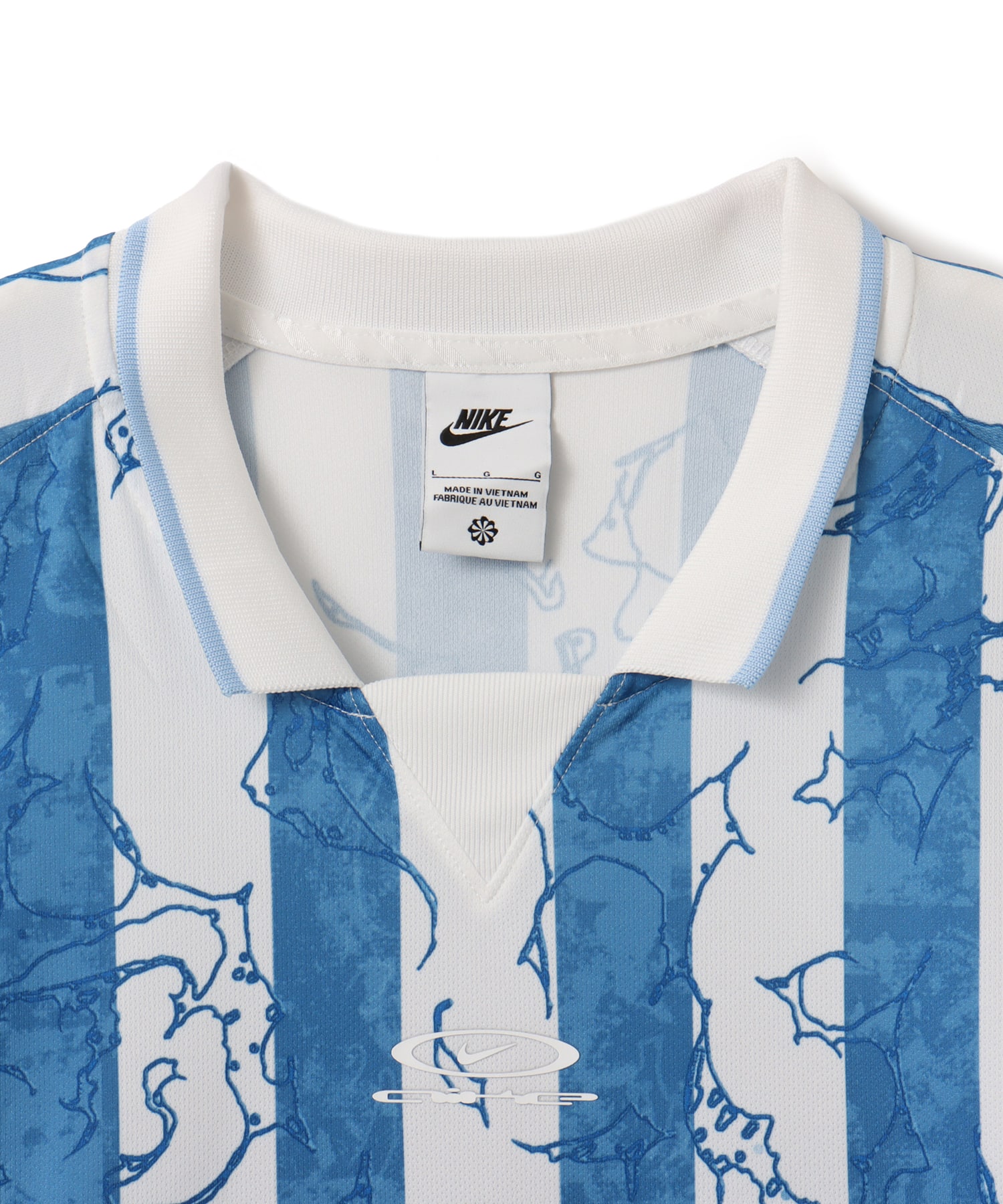 NIKE M NIKE AIR LS JERSEY VCTRY PSYCHIC BLUE/LT ARMORY BLUE/WHITEの画像
