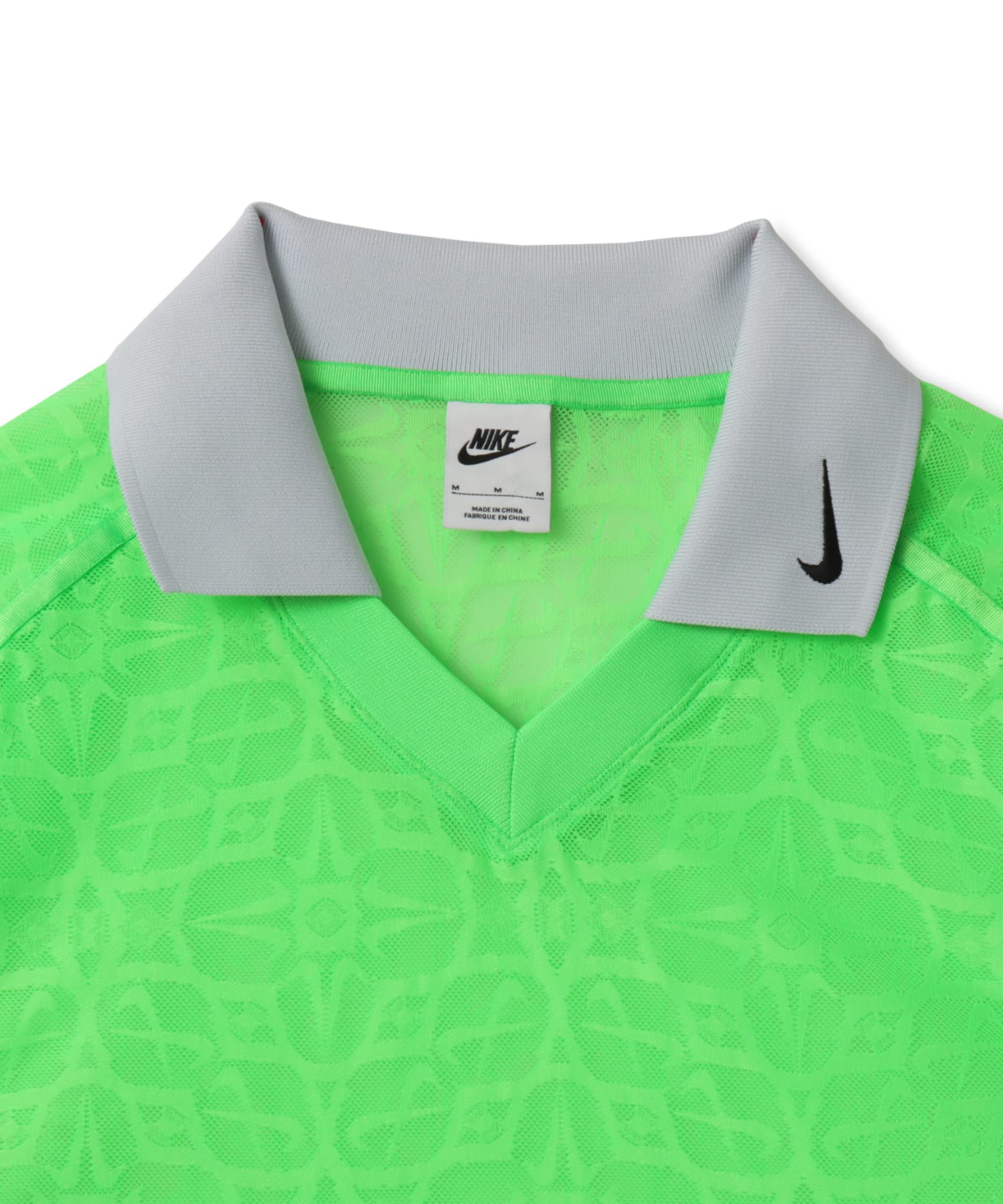 NIKE AS W NK STREET LACE POLO JSY GREEN STRIKE/PURE PLATINUM/(BLACK)の画像