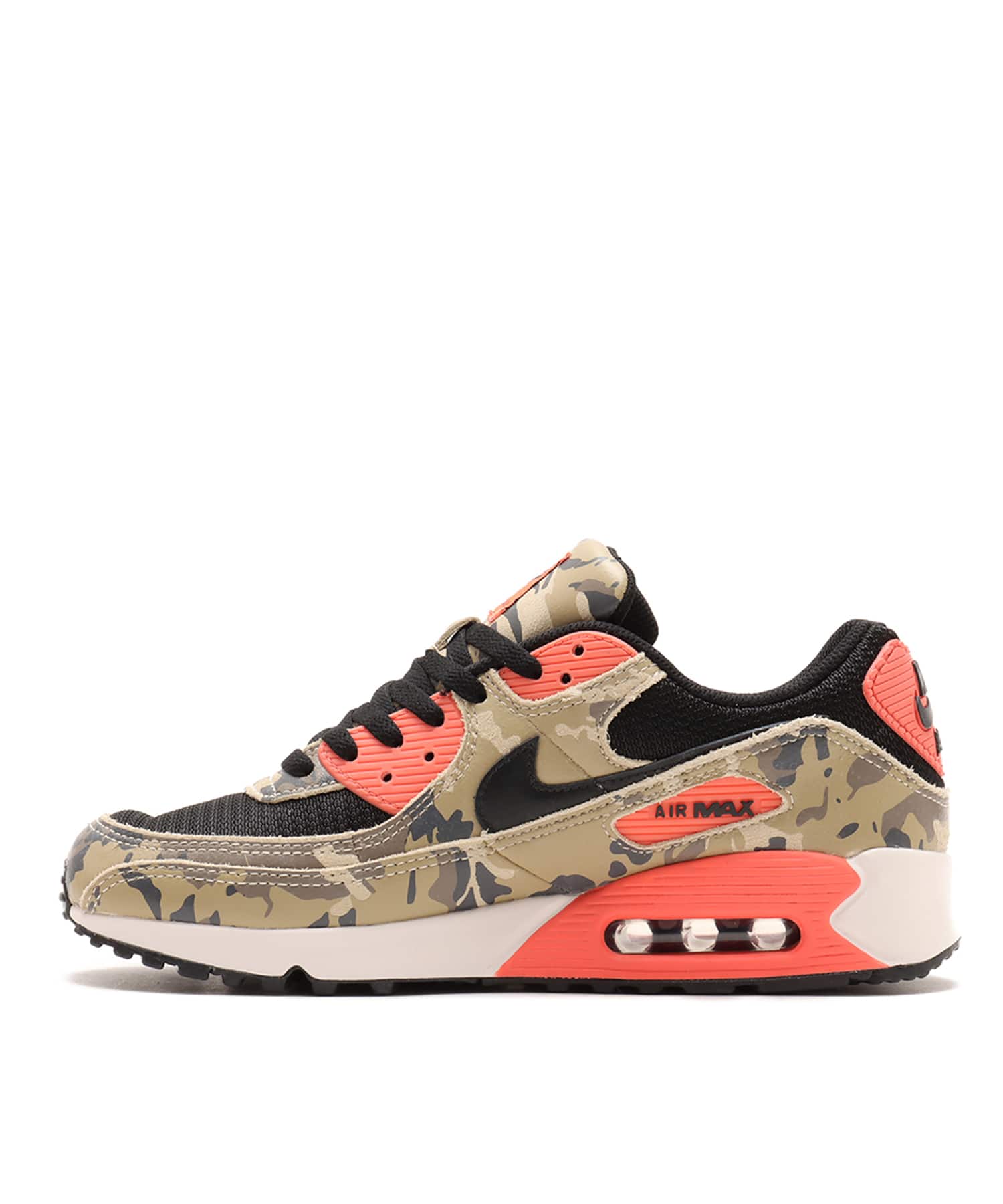 NIKE AIR MAX 90 PRM LT KHAKI/BLACK-MAGIC EMBER-MINK BROWNの画像