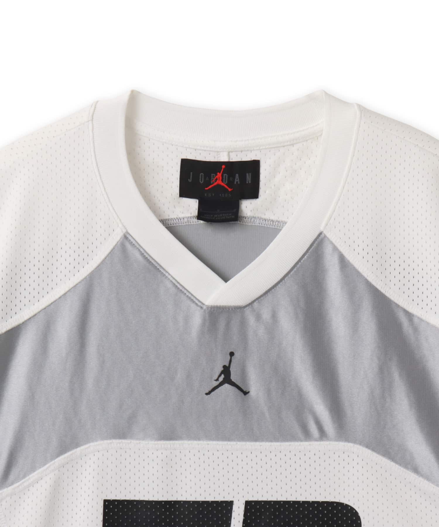 JORDAN BRAND M J FLT JERSEY SS TOP WHITE/LT SMOKE GREY/(BLACK)の画像