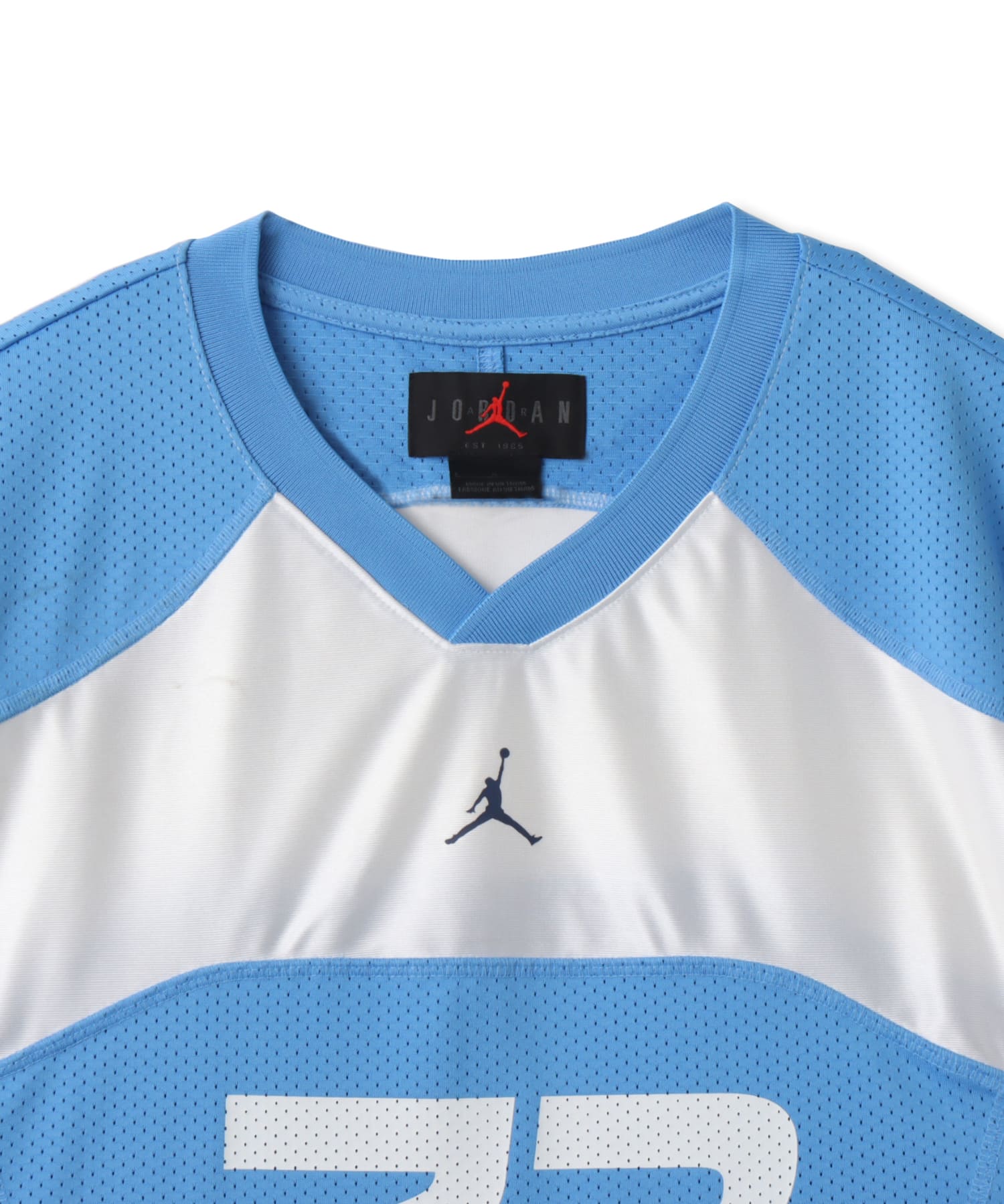 JORDAN BRAND M J FLT JERSEY SS TOP UNIVERSITY BLUE/WHITE/(MIDNIGHT NAVY)の画像