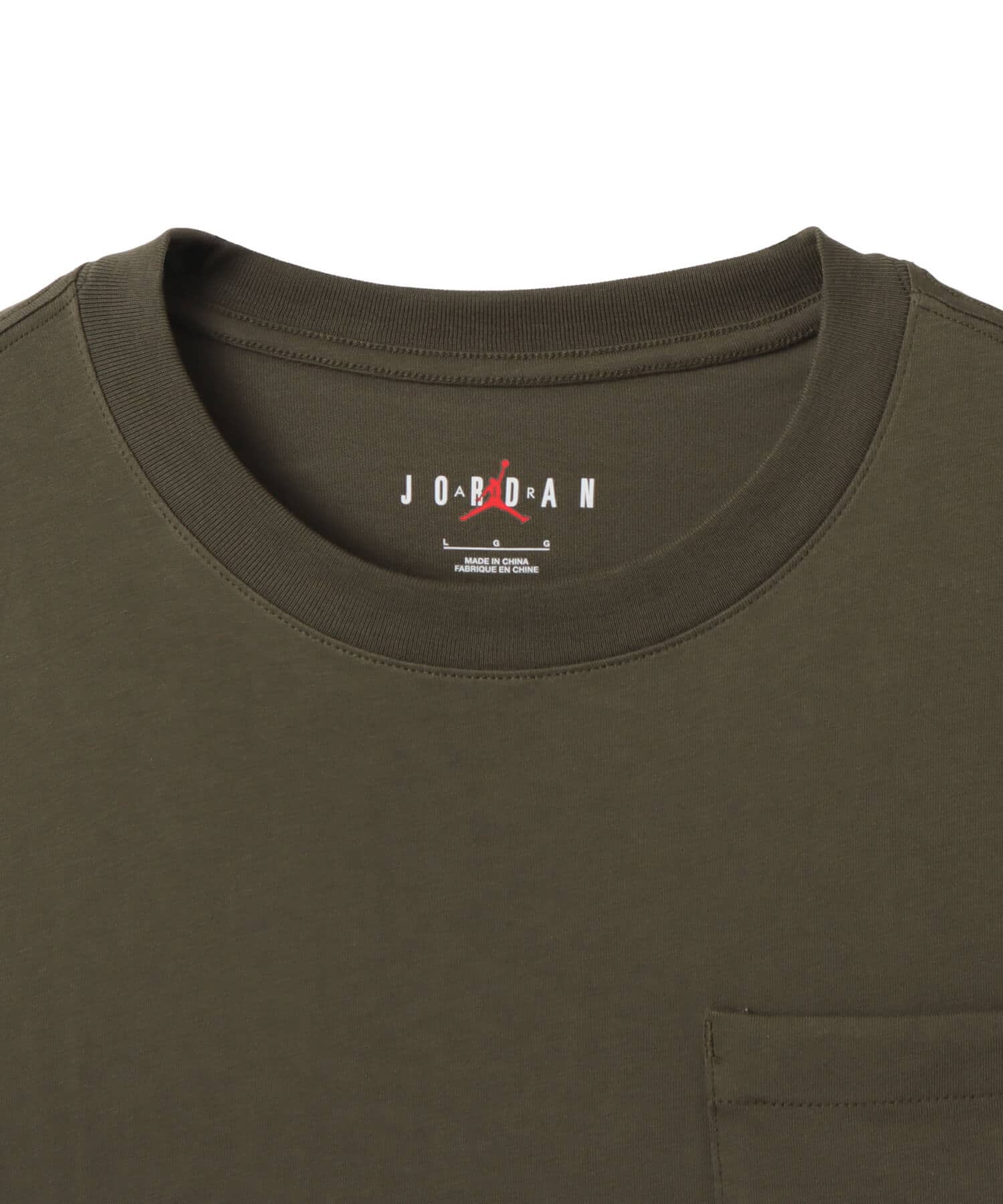 JORDAN BRAND M J POCKET SS CREW KHAKIの画像