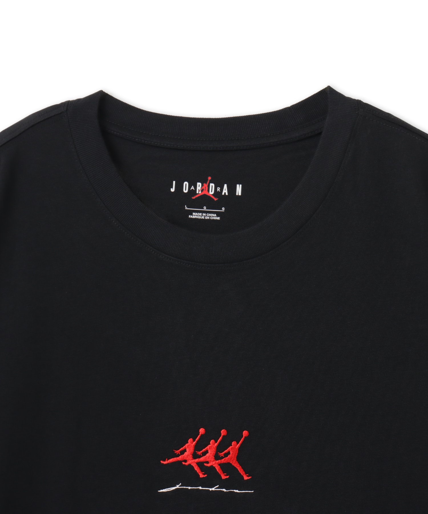 JORDAN BRAND M J FLT GFX OVSZ SS CREW BLACKの画像