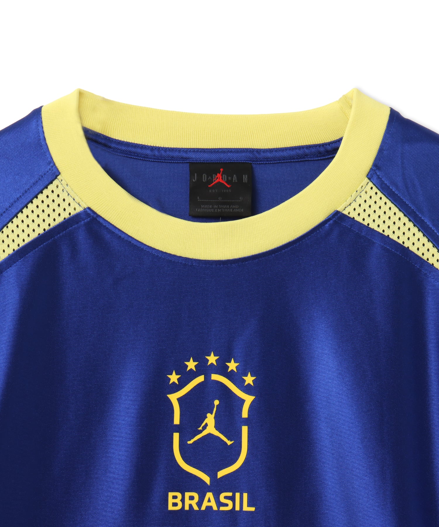 JORDAN BRAND M J STMT GOALIE TOP P6 OLD ROYAL/YELLOW PULSEの画像