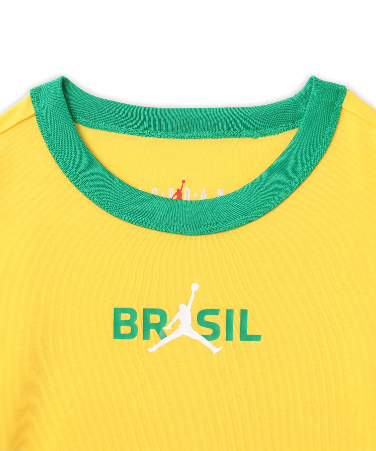 JORDAN BRAND AS W J SS RETRO GFX CREW P6 VARSITY MAIZE/LUCKY GREENの画像